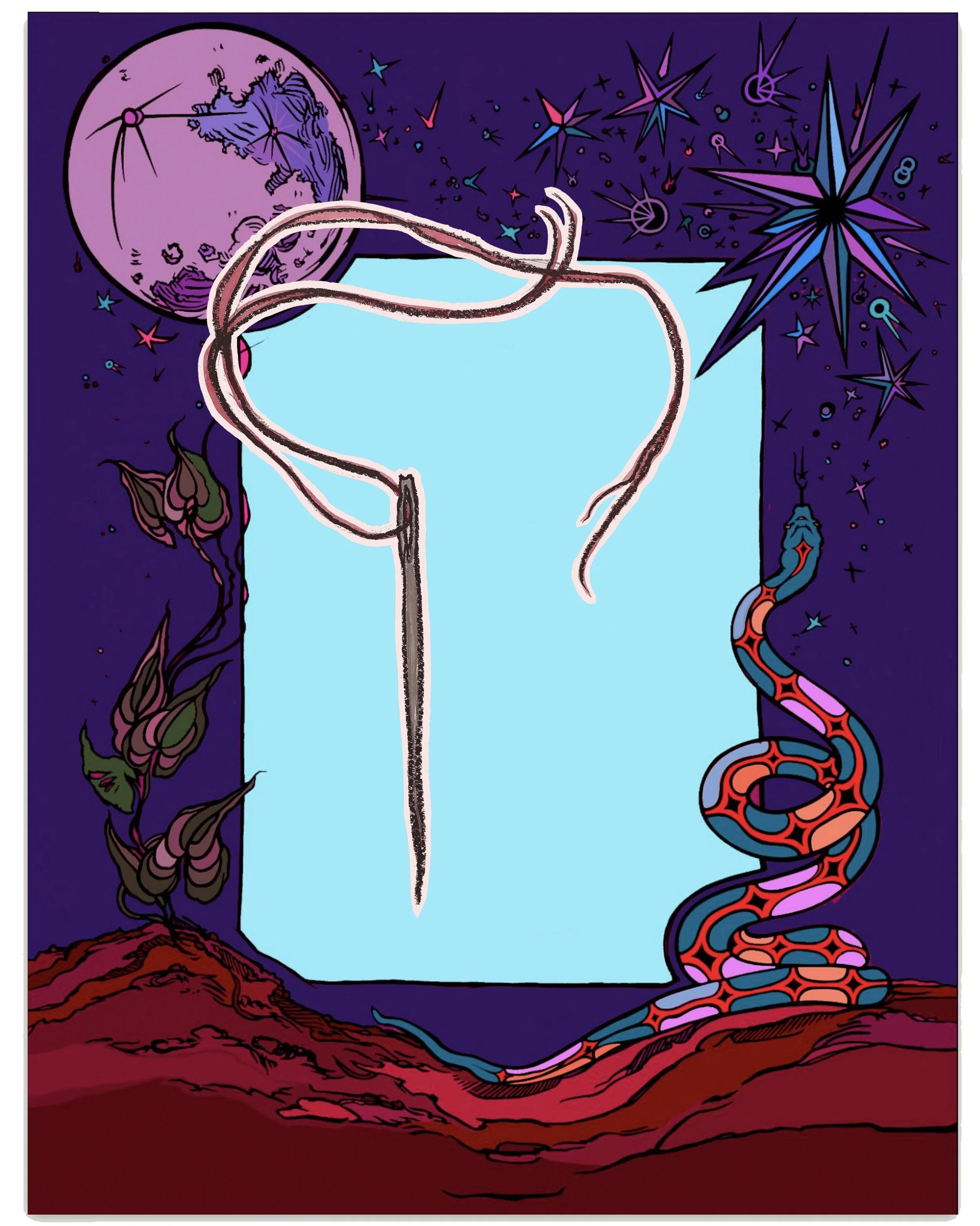 Needle 4 sisters purples.jpg