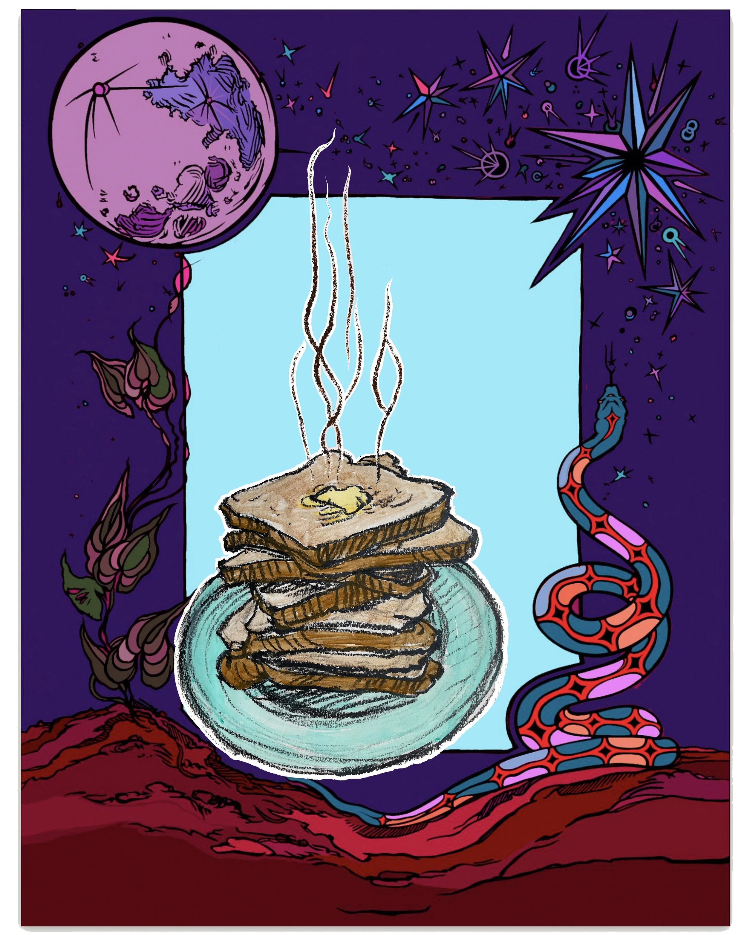 Toast with Steam 4 sisters purples.jpg