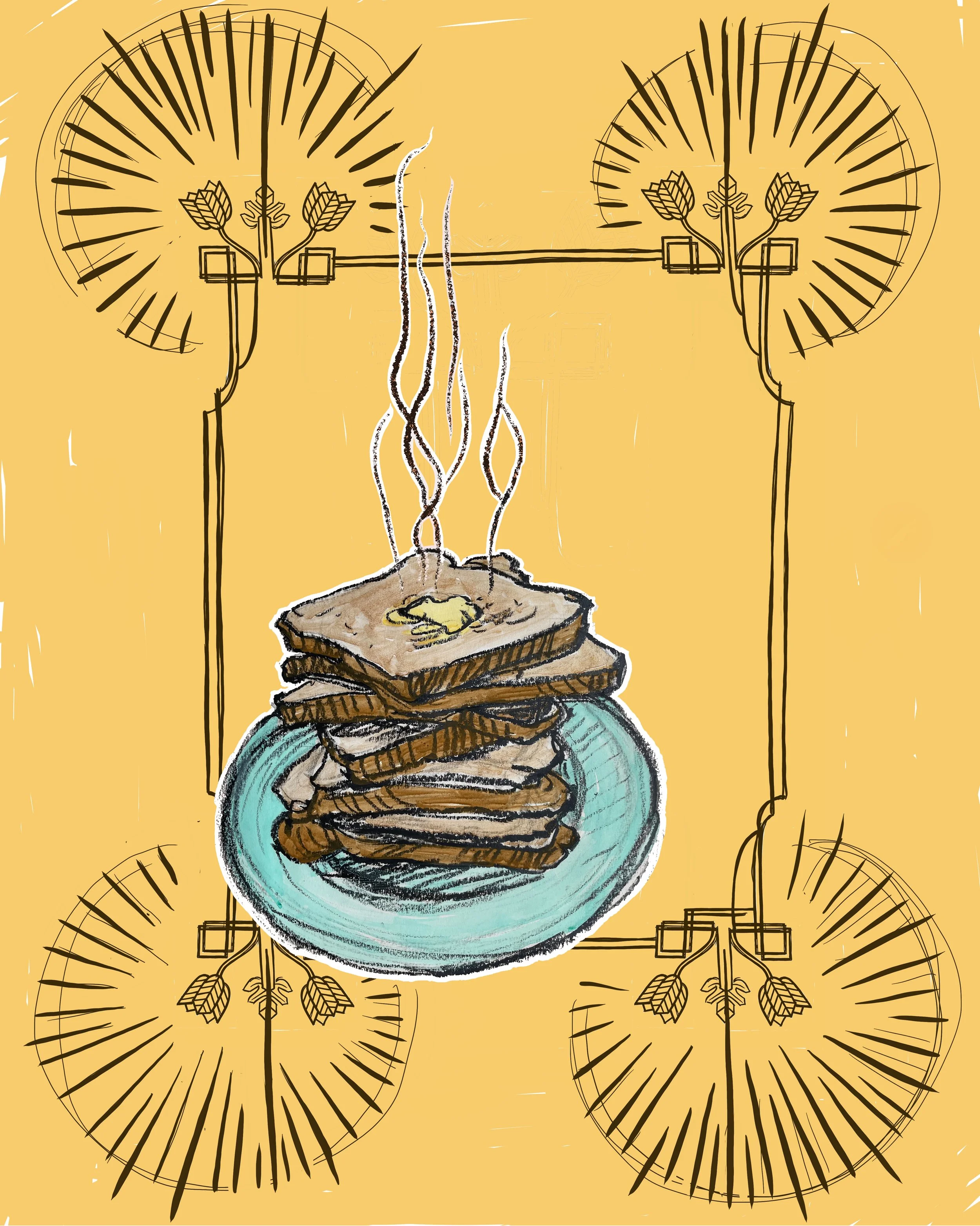 Toast with Steam Yellow Frame.jpg