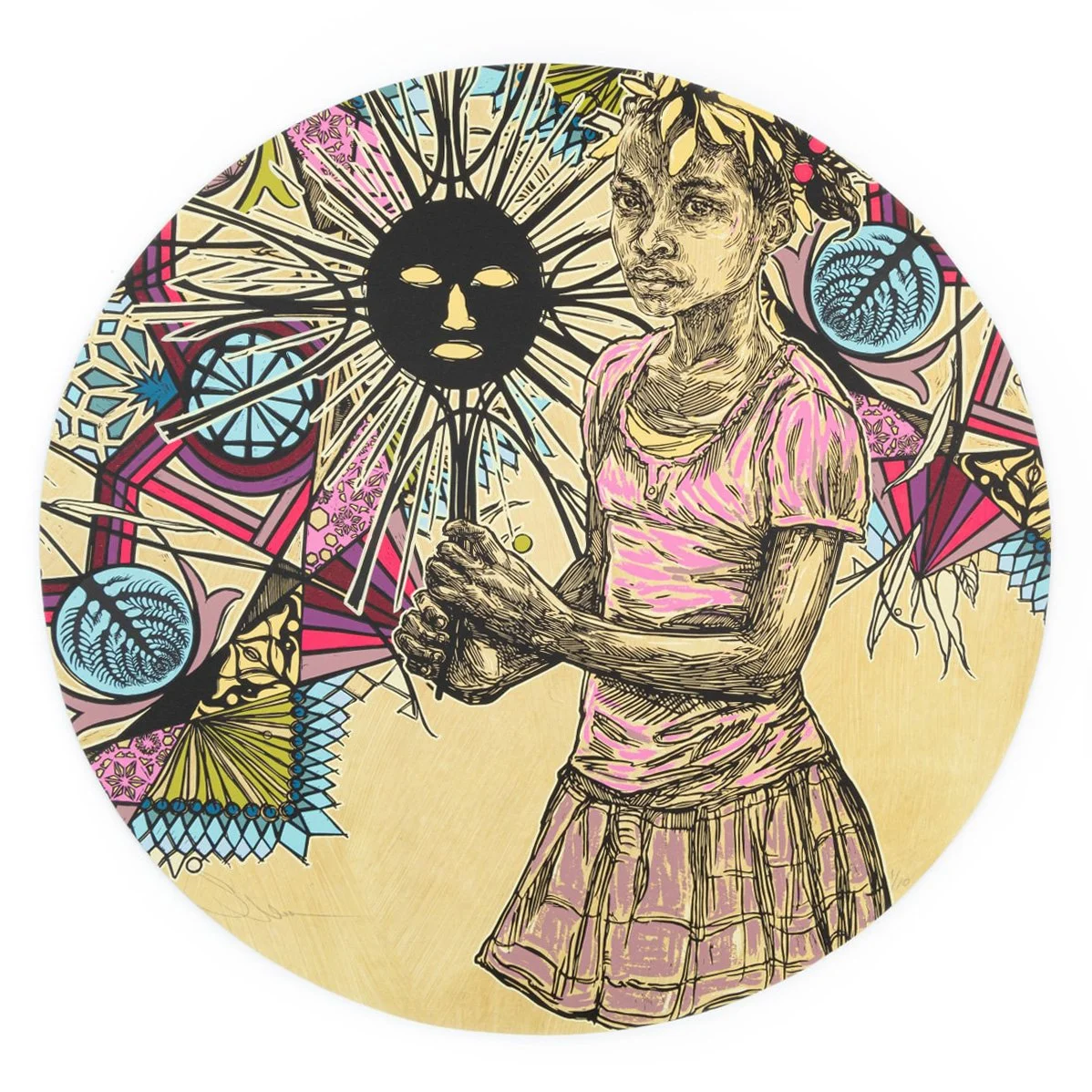 Edline and Shadow Puppet, PrintCircle_25in_.jpg
