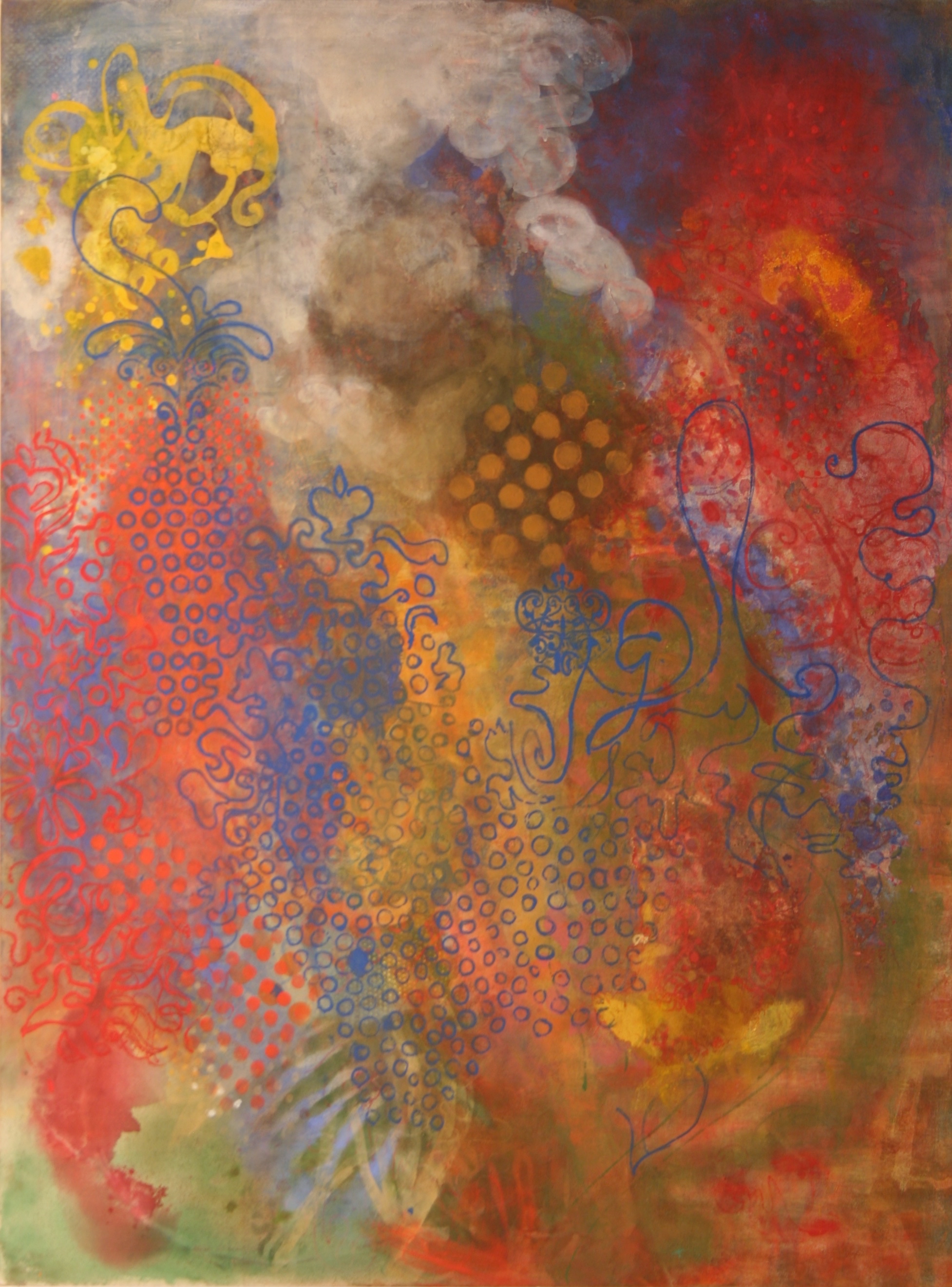   Shakespeare’s Garden #4,  2014, acrylic on canvas, 56” x 42” (available) 