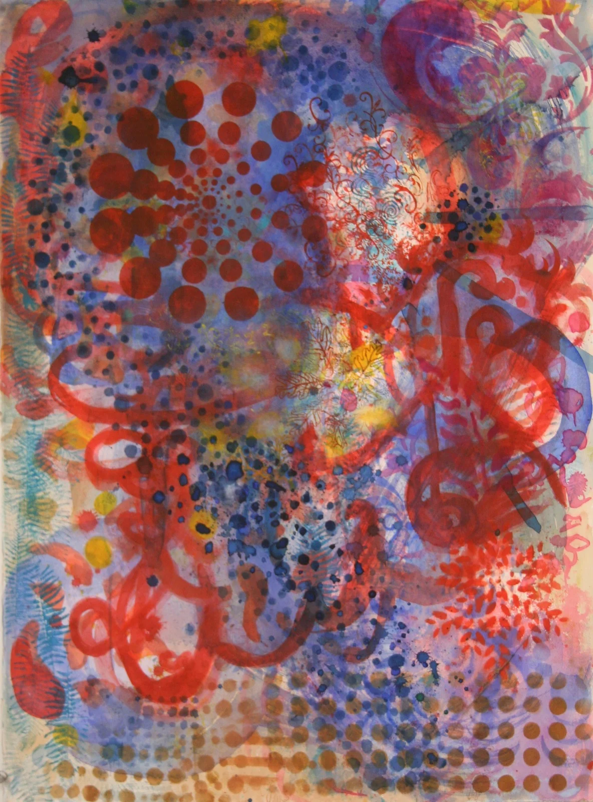   Cardinal,  2012, watercolor on Rives BFK, 30” x 22” (private collection) 