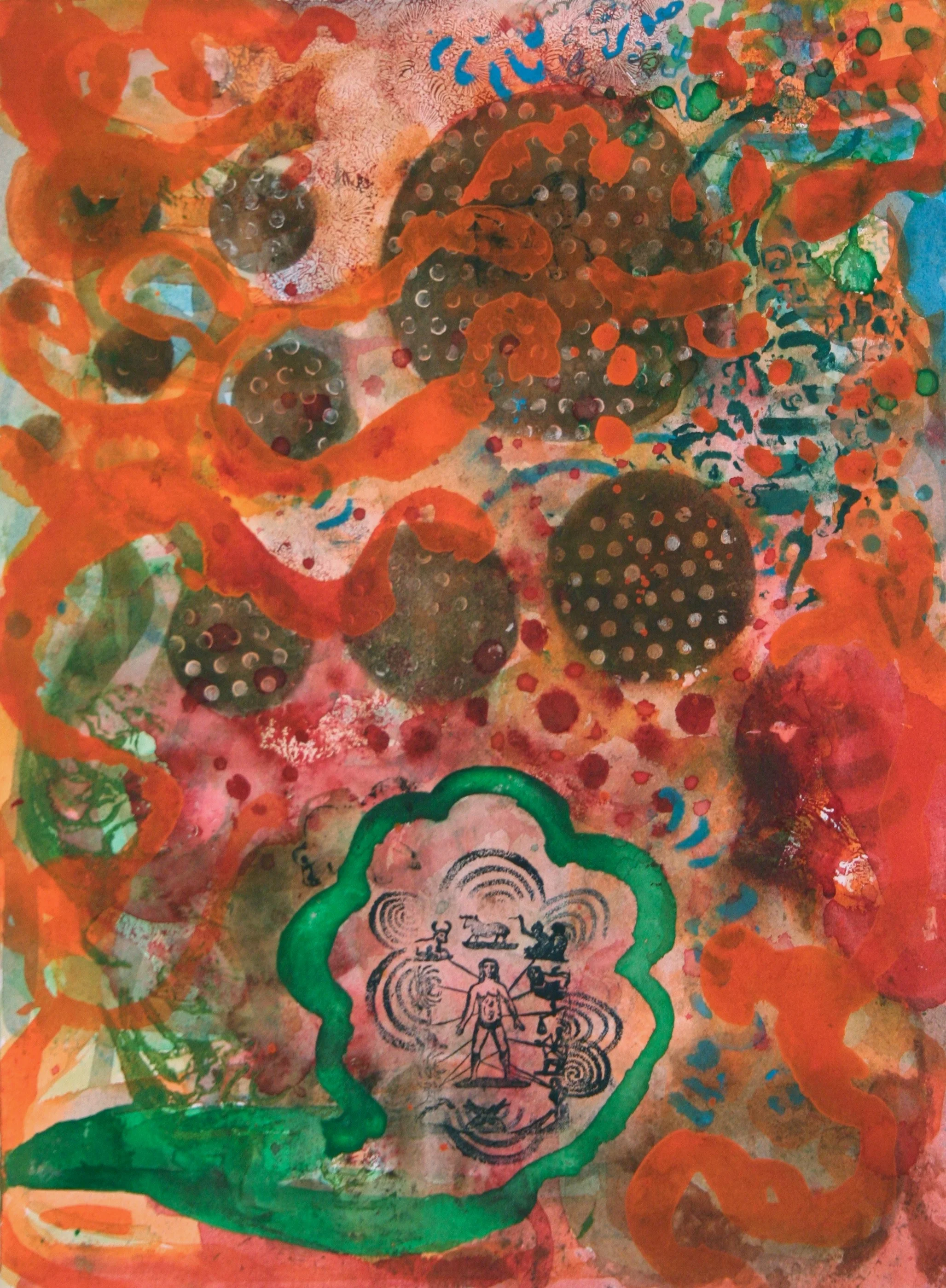   Notes From The Edge Of The World #65 , 2011, Watercolor, 16” x 12”(available) 