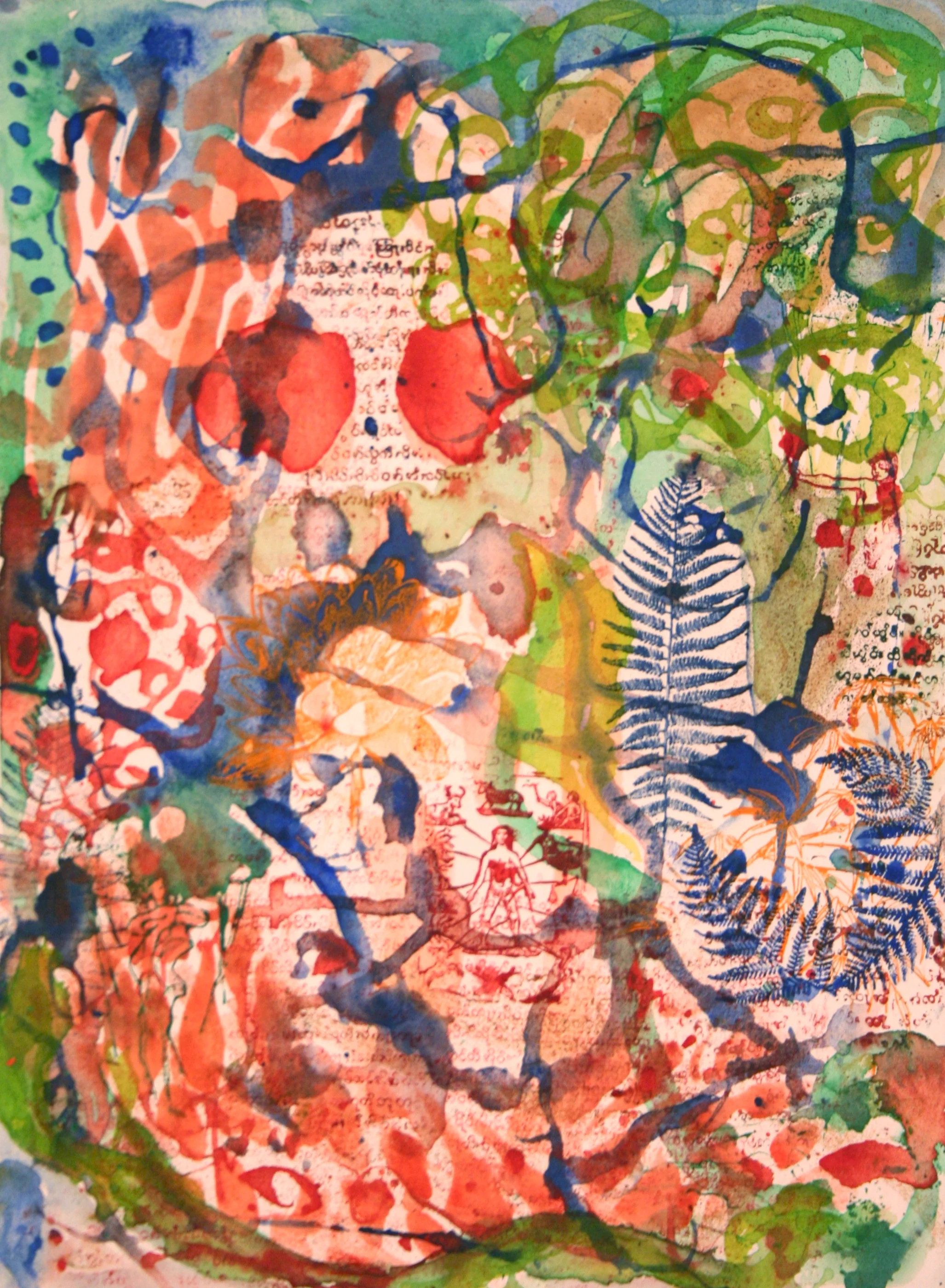   Notes From The Edge Of The World #63 , 2011, Watercolor, 16” x 12” (available) 