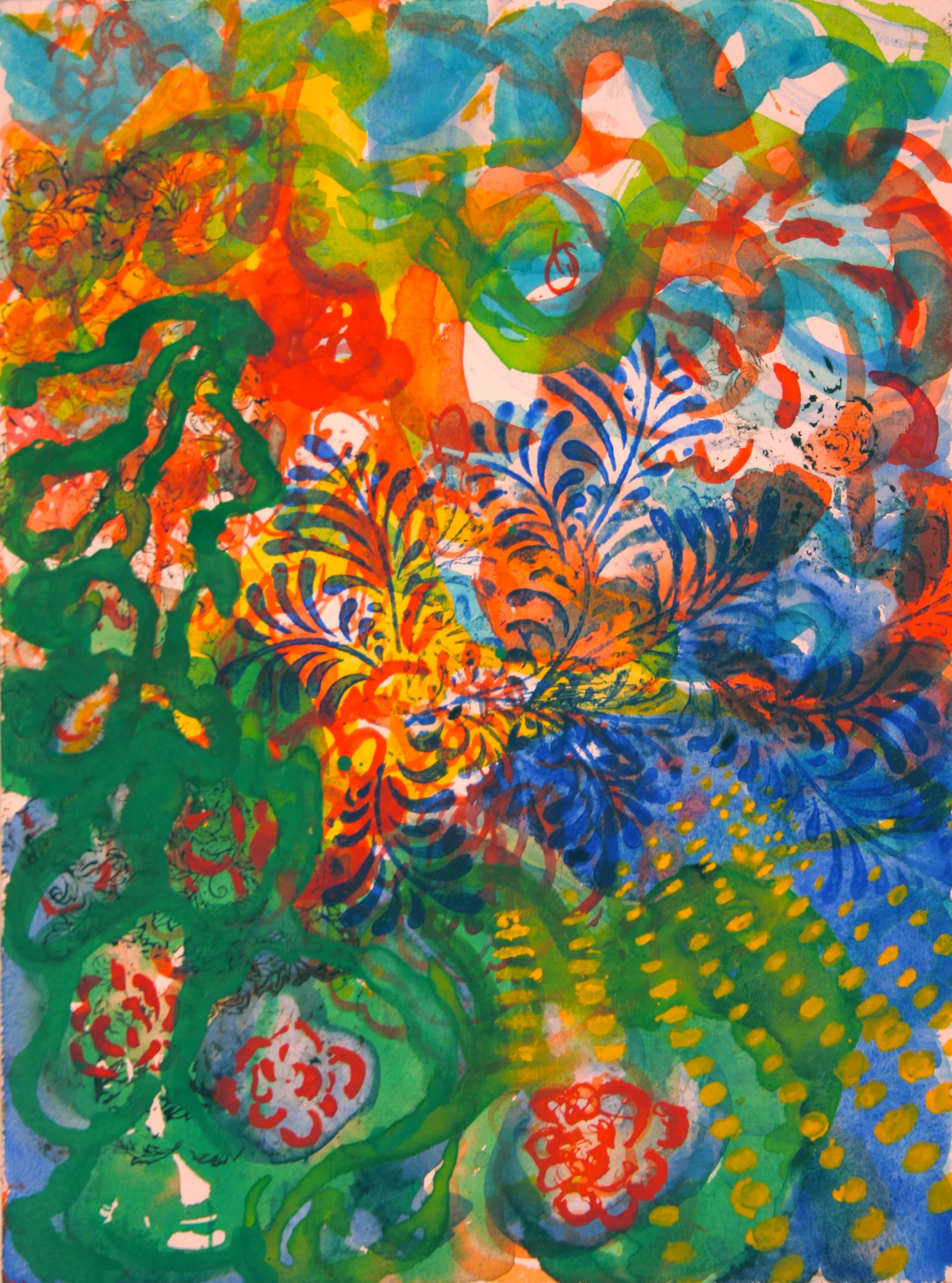   Notes From The Edge Of The World #70 , 2011, Watercolor, 16” x 12” (available) 