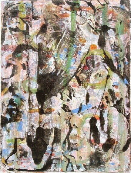   Untitled M04-4,  monotype, 2004, 16” x 12”,  (available) 