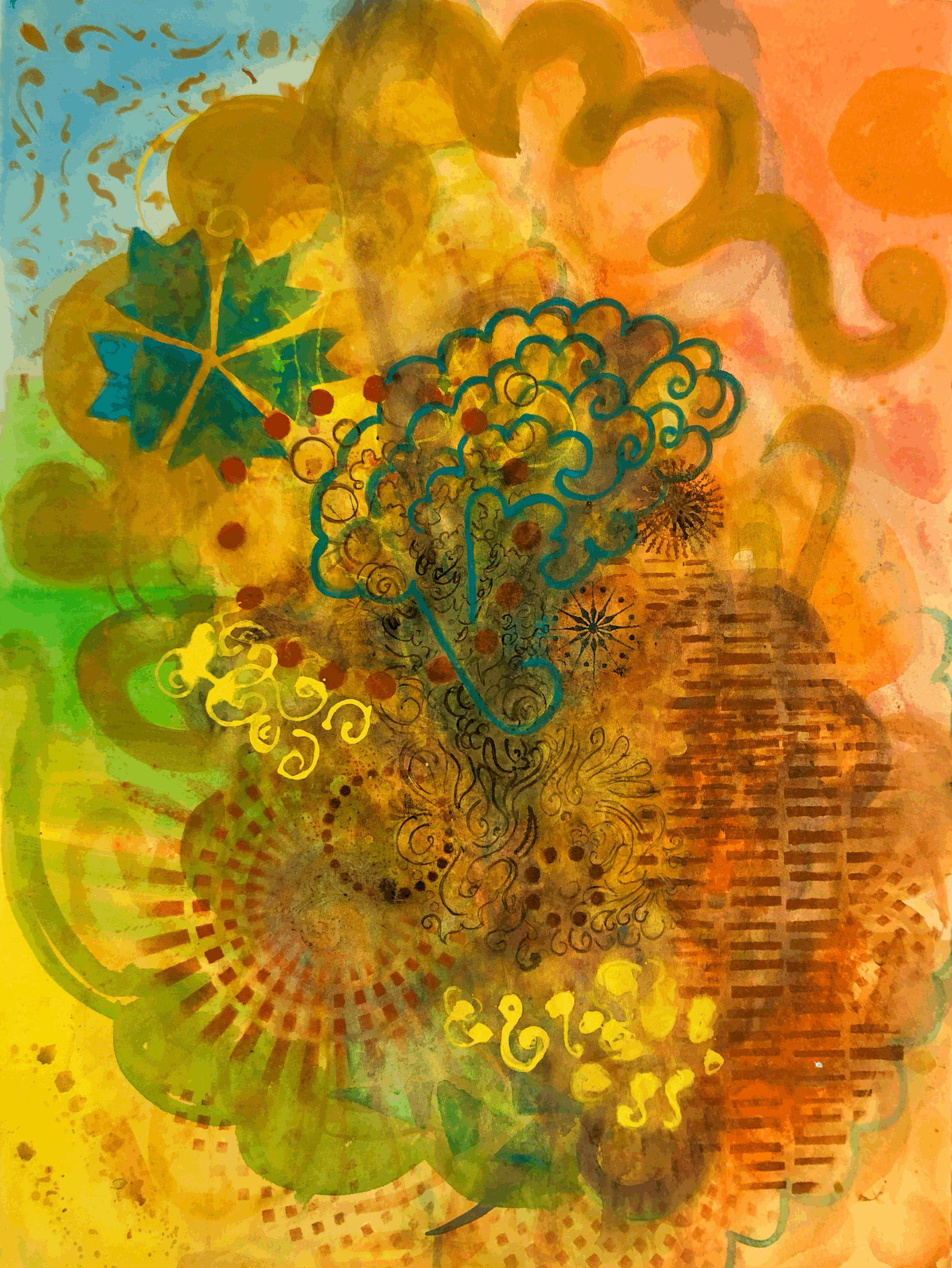   Shakespeare’s Garden #25,  2015, Watercolor on Rives BFK, 30” x 22”, (Available)   