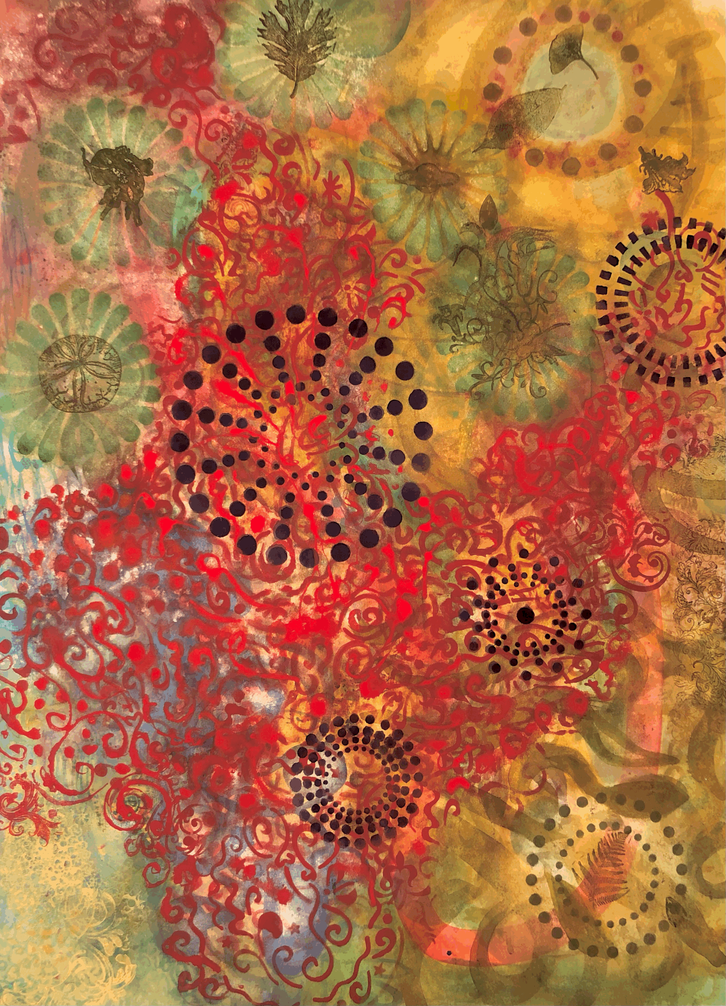  Shakespeare’s Garden #10, 2014, Watercolor on Rives BFK, 30” x 22”, (available) 