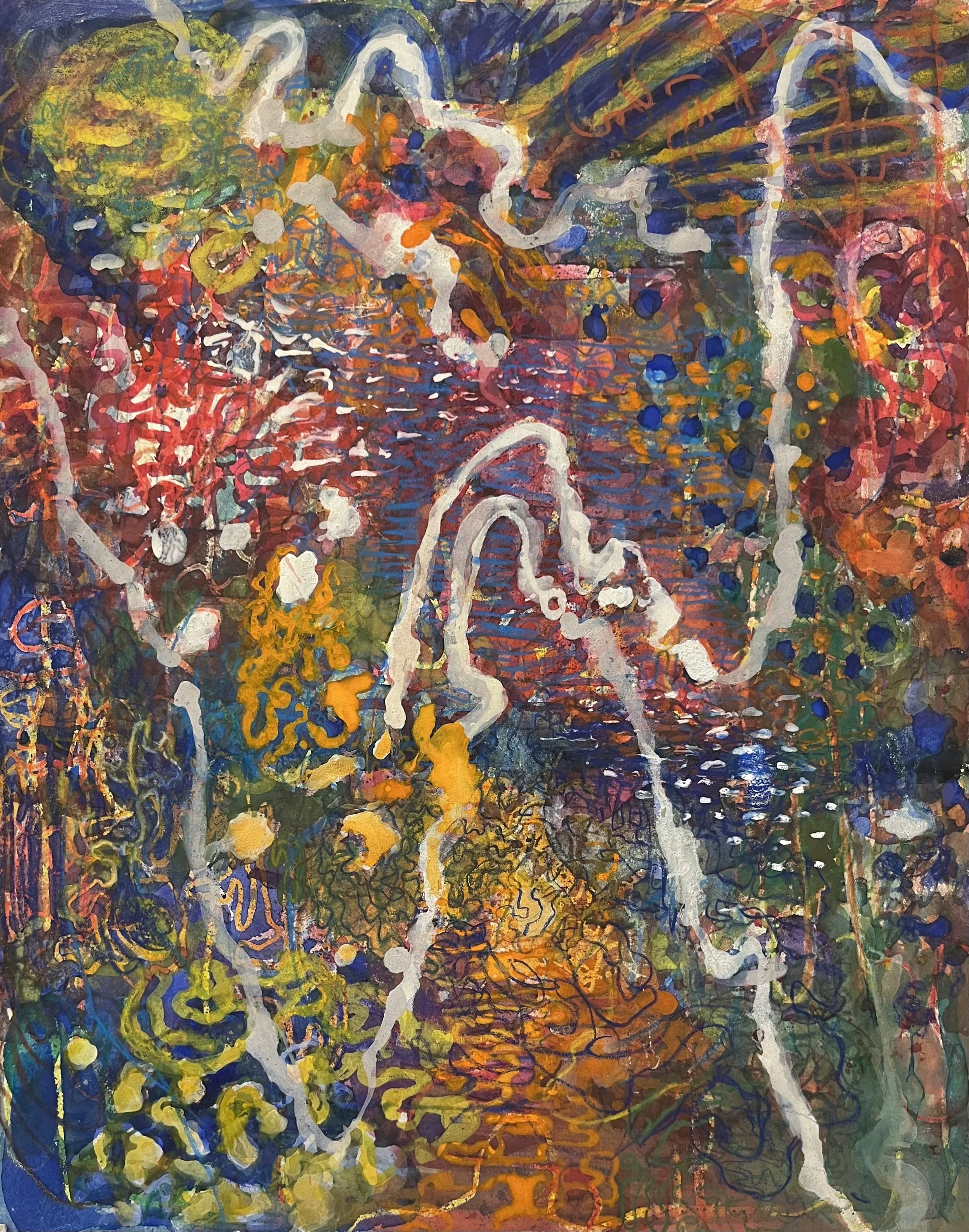  Coral Series #29, 2007, 16.5” x 13”, watercolor, crayon, pencil, (available) 