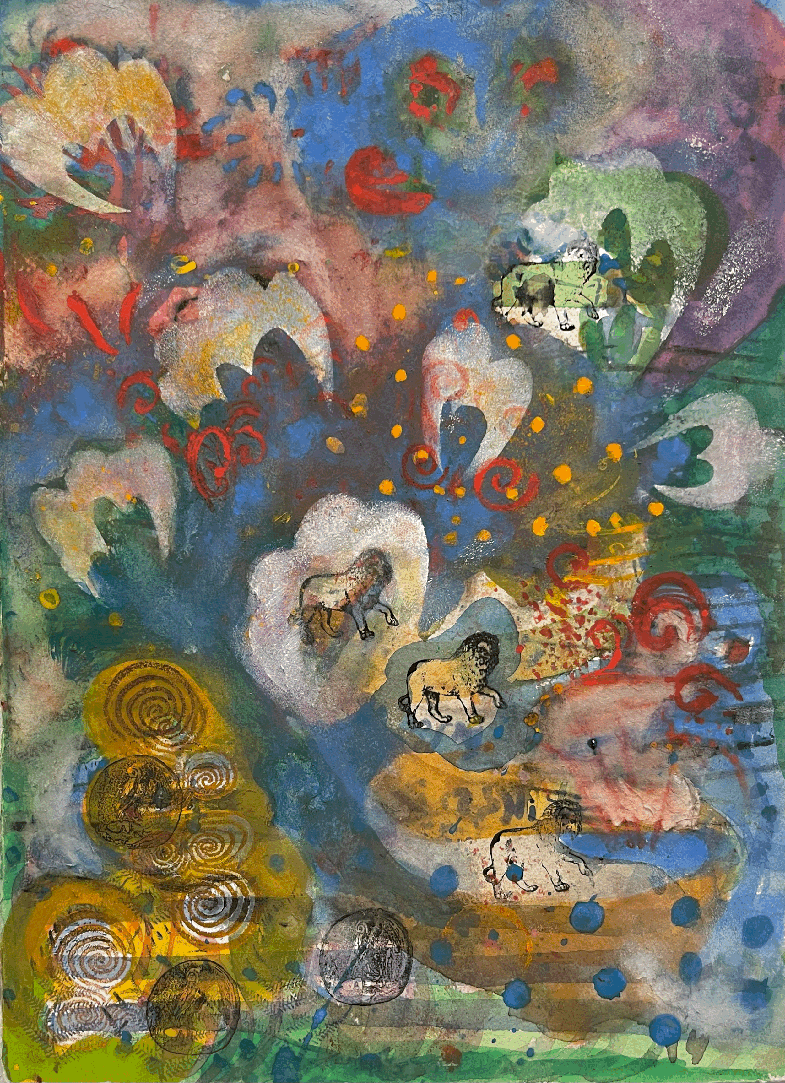   Notes from the Edge of the World # 72 , 2011, watercolor, 15“ x 11“ (available) 