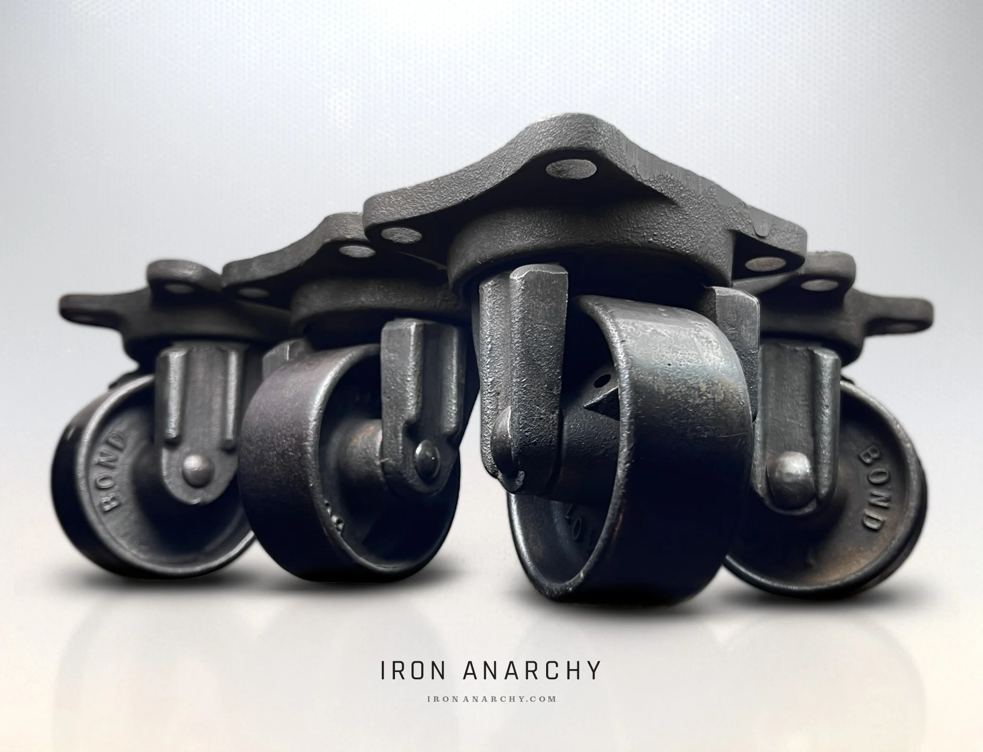 Shop heavy duty antique and vintage industrial furniture caster set for your coffee table, cabinet or furniture restoration project. Small cast iron caster wheels for furniture.