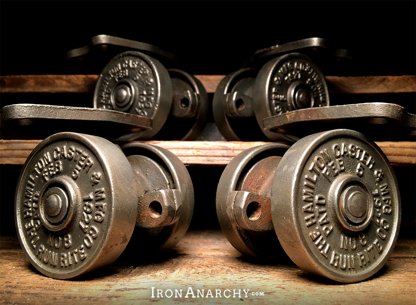 Vintage Hamilton Industrial Casters