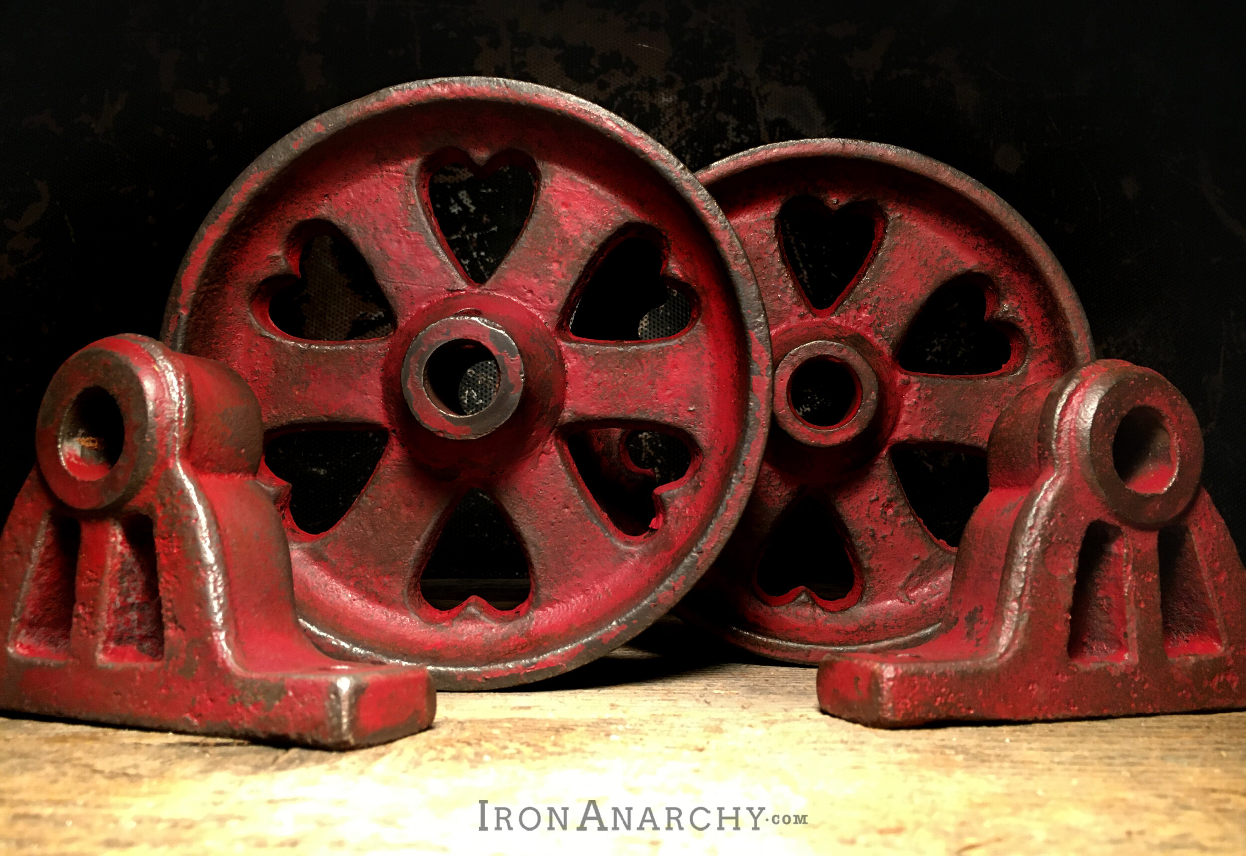 Antique Factory Cart Wheels