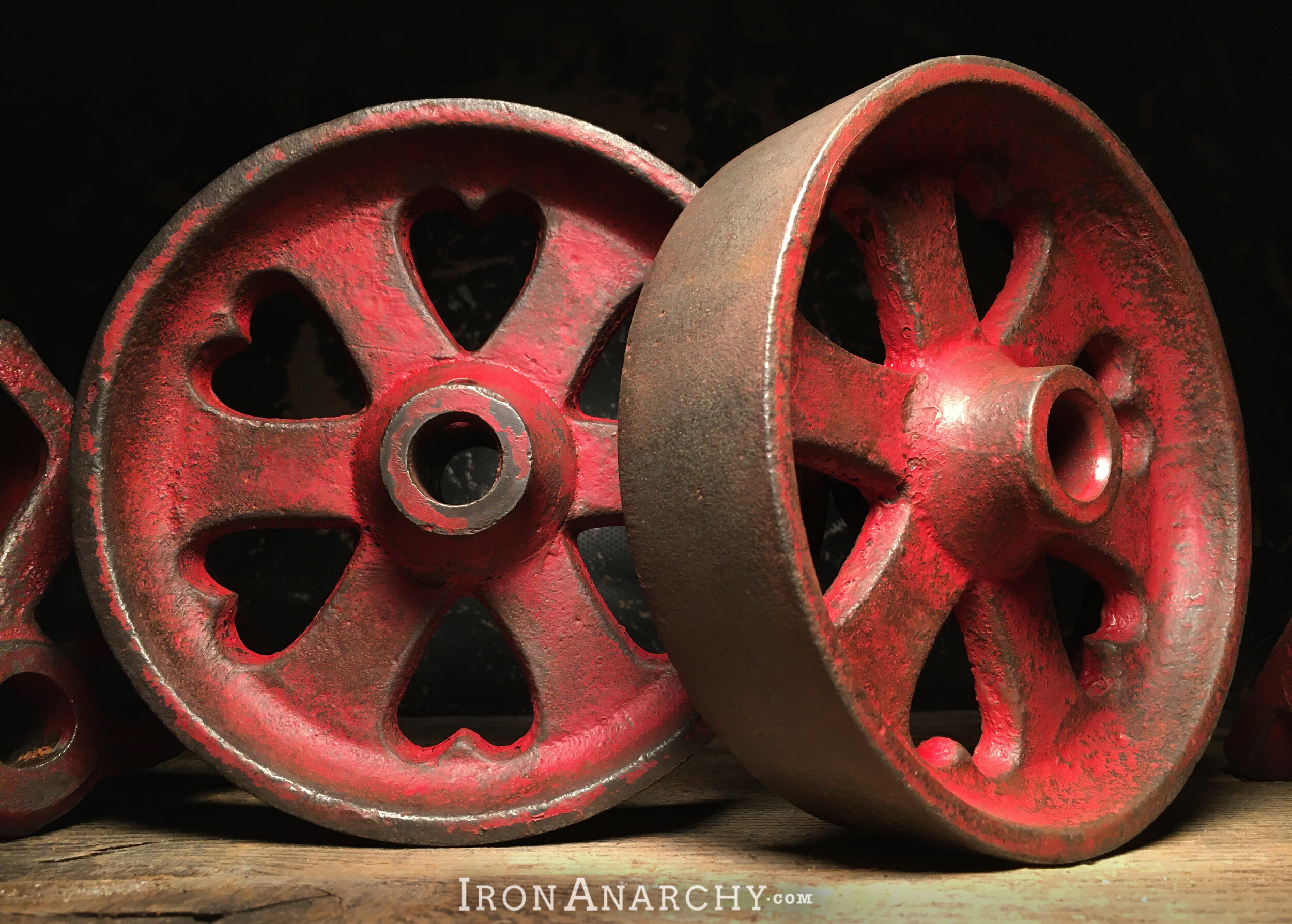 Antique Factory Cart Wheels