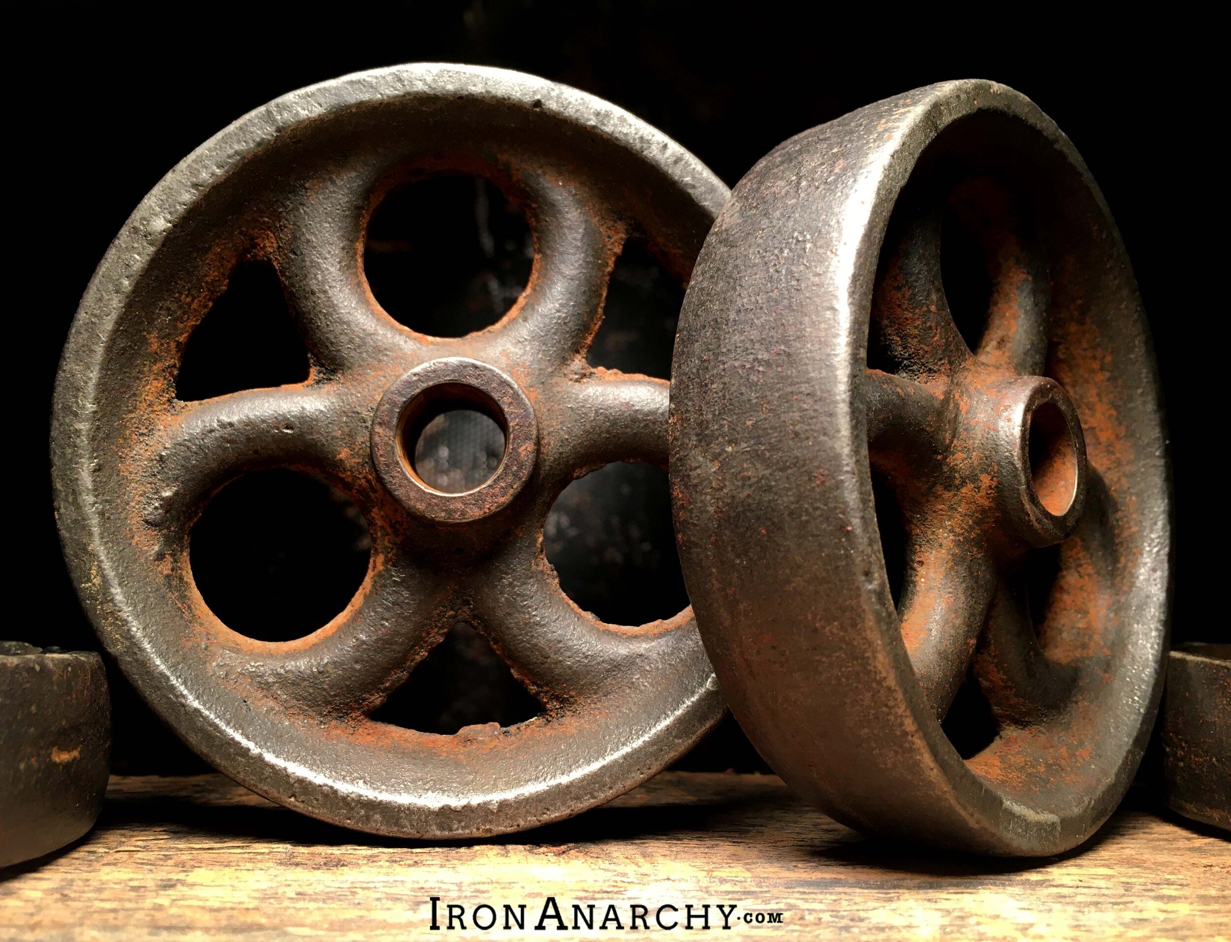 Antique Factory Cart Wheels