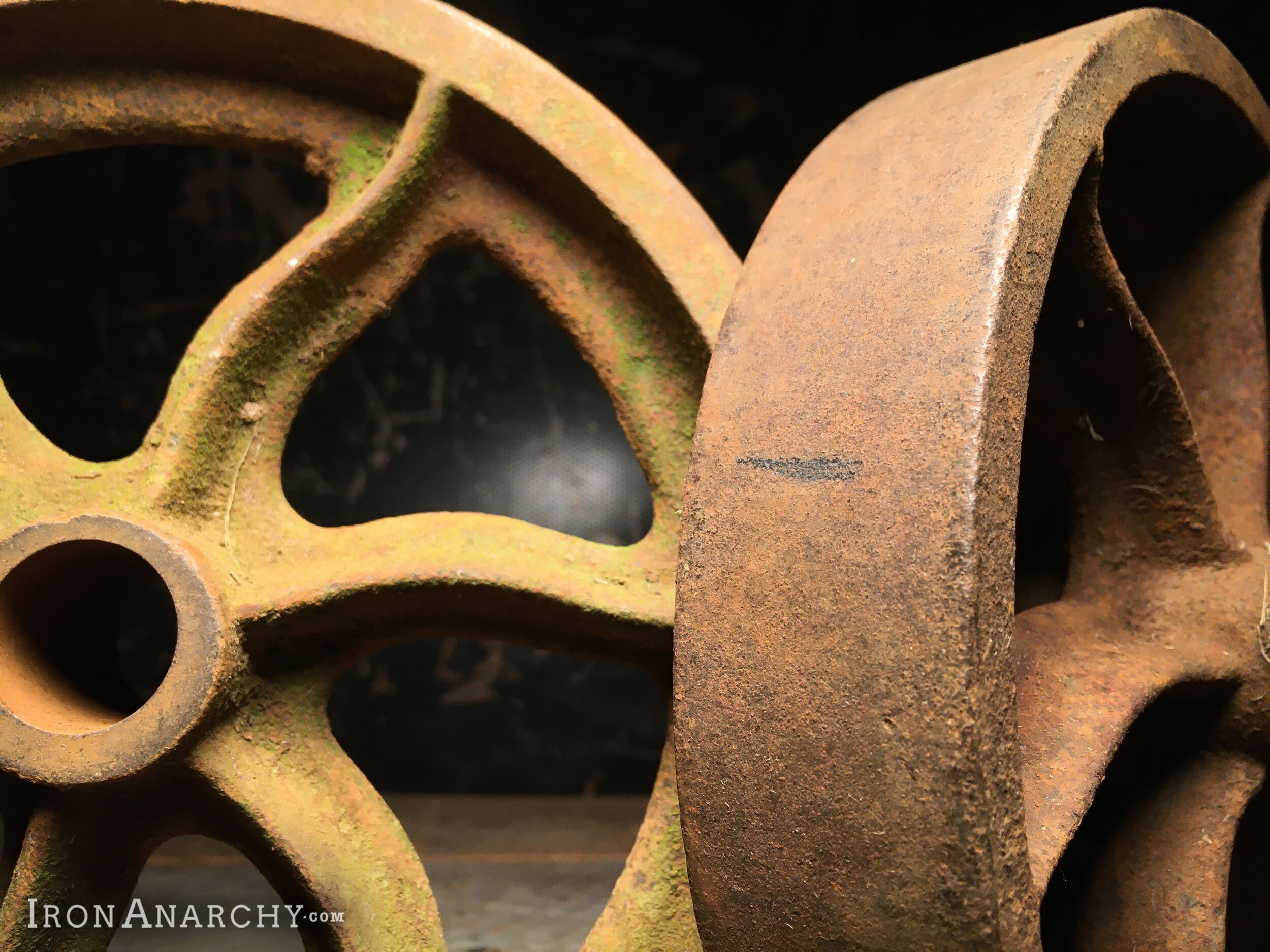 Antique Factory Cart Wheels