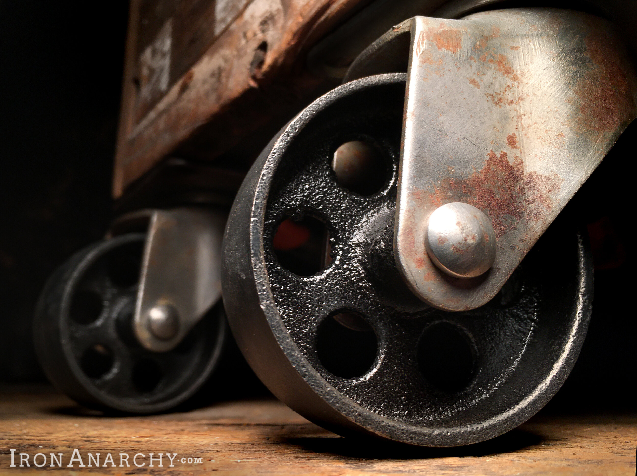 Vintage Industrial Coffee Table Casters