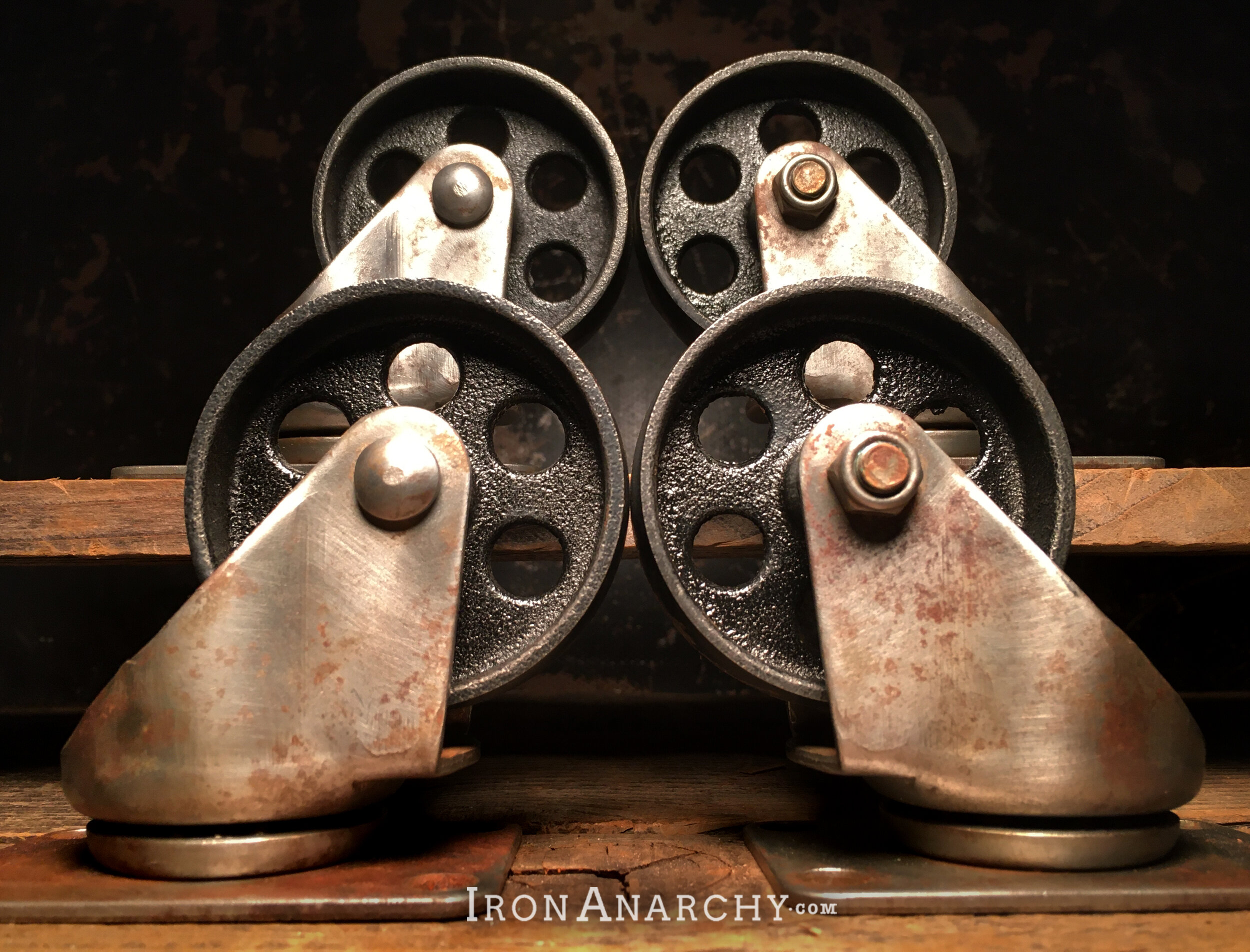 Vintage Industrial Coffee Table Casters