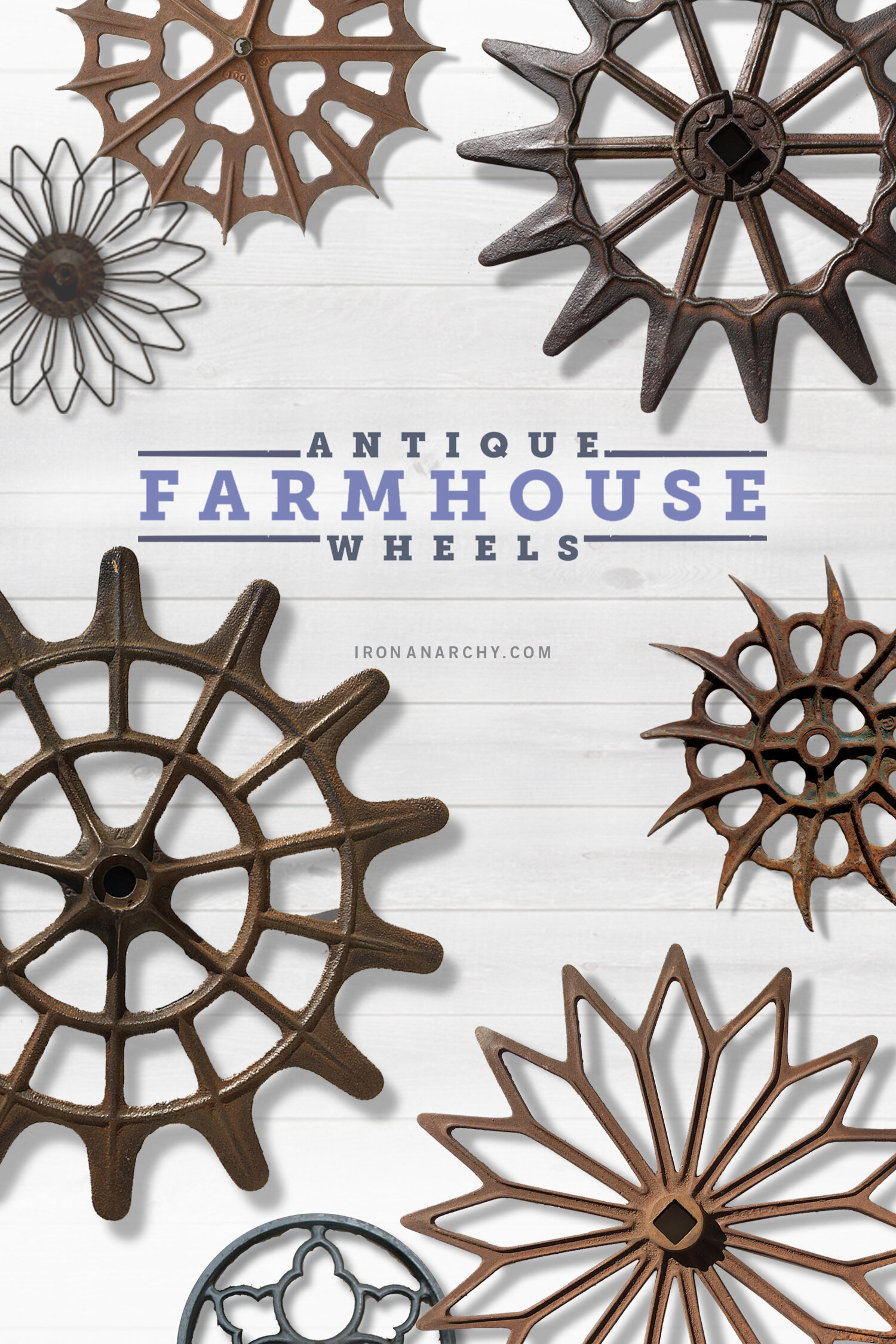 Vintage Farmhouse Decor, Vintage Rotary Hoe Wheel (Copy)