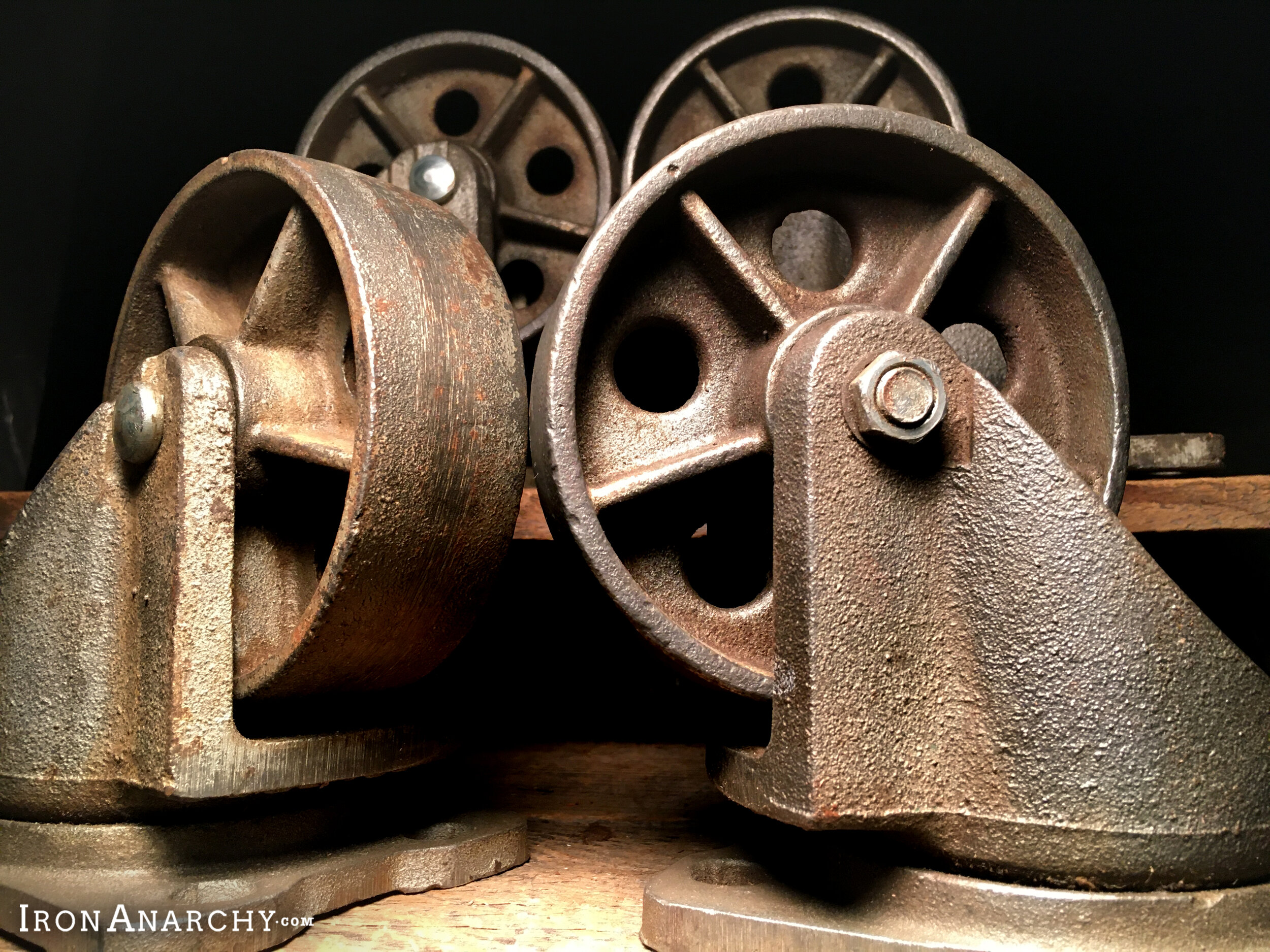 Vintage Industrial Kitchen Island Casters