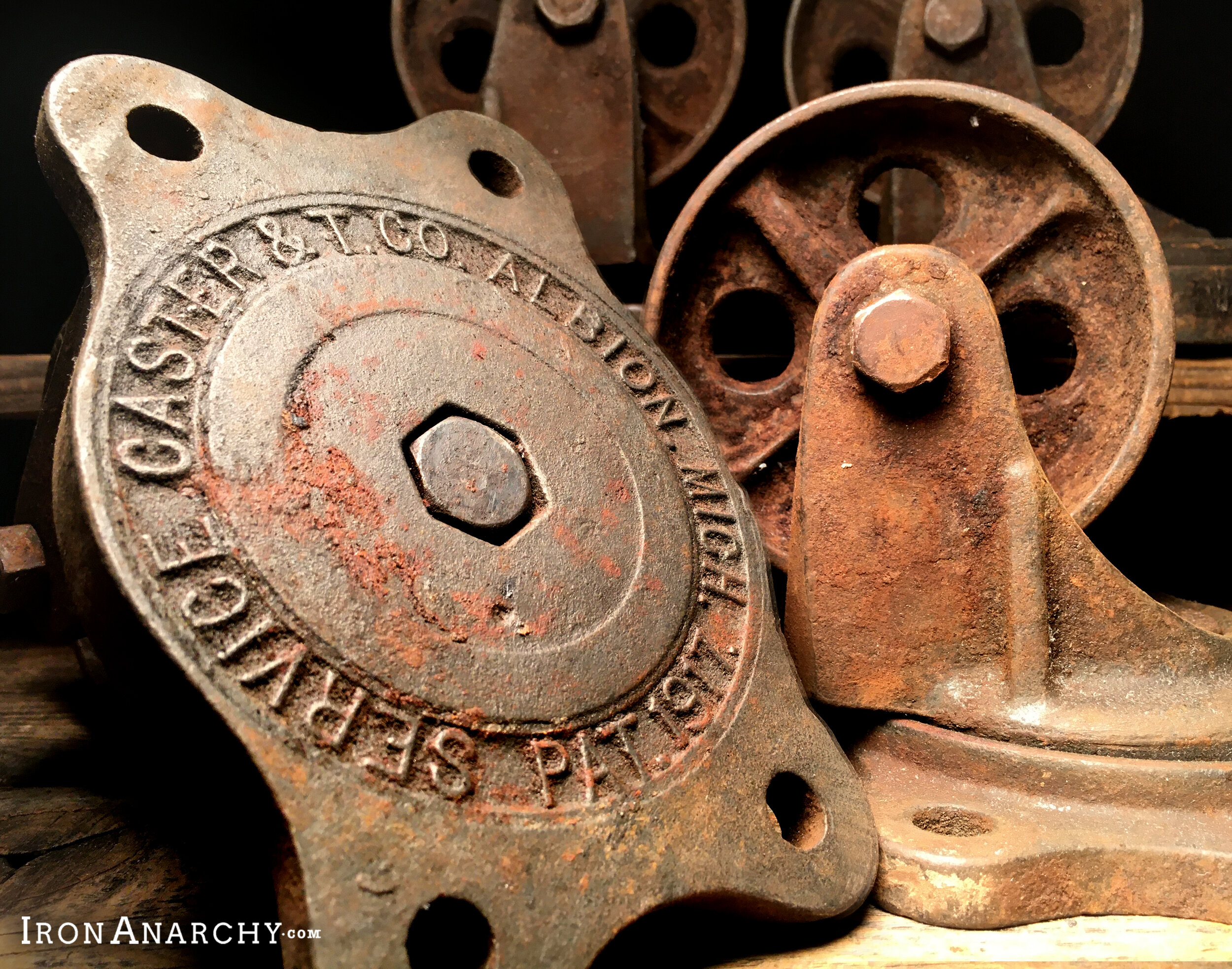 Vintage Industrial Caster Wheels