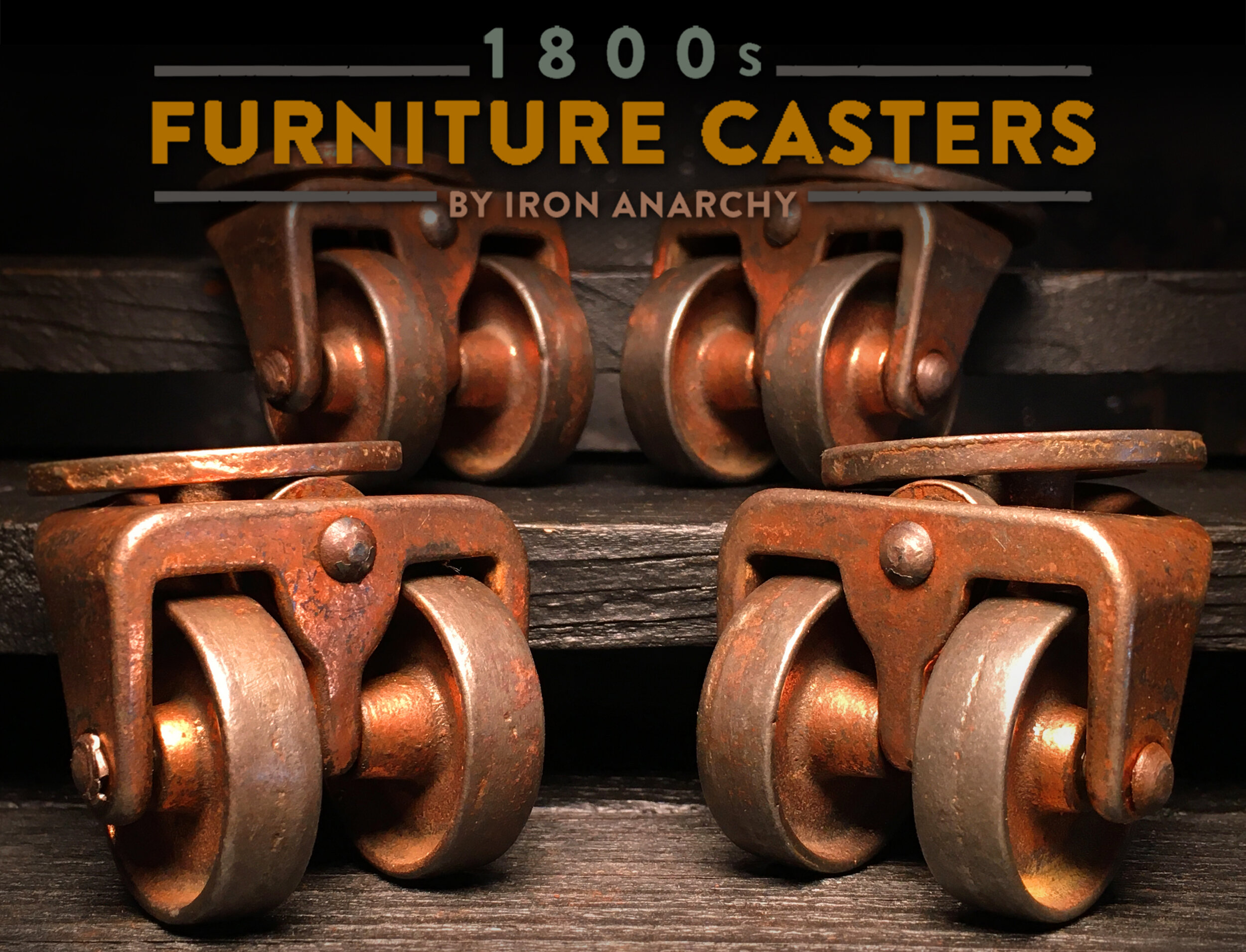 Antique furniture casters