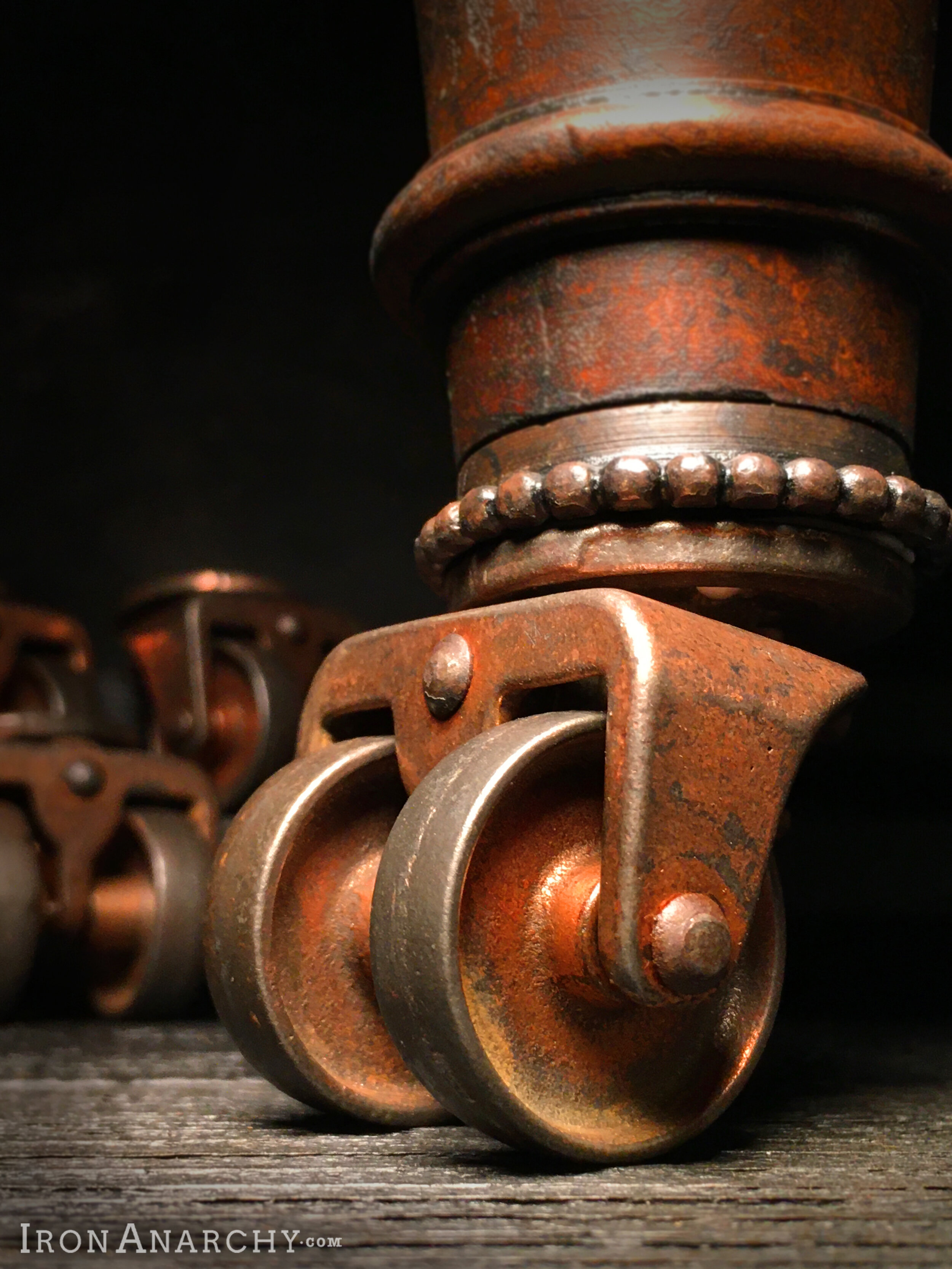 Antique furniture casters