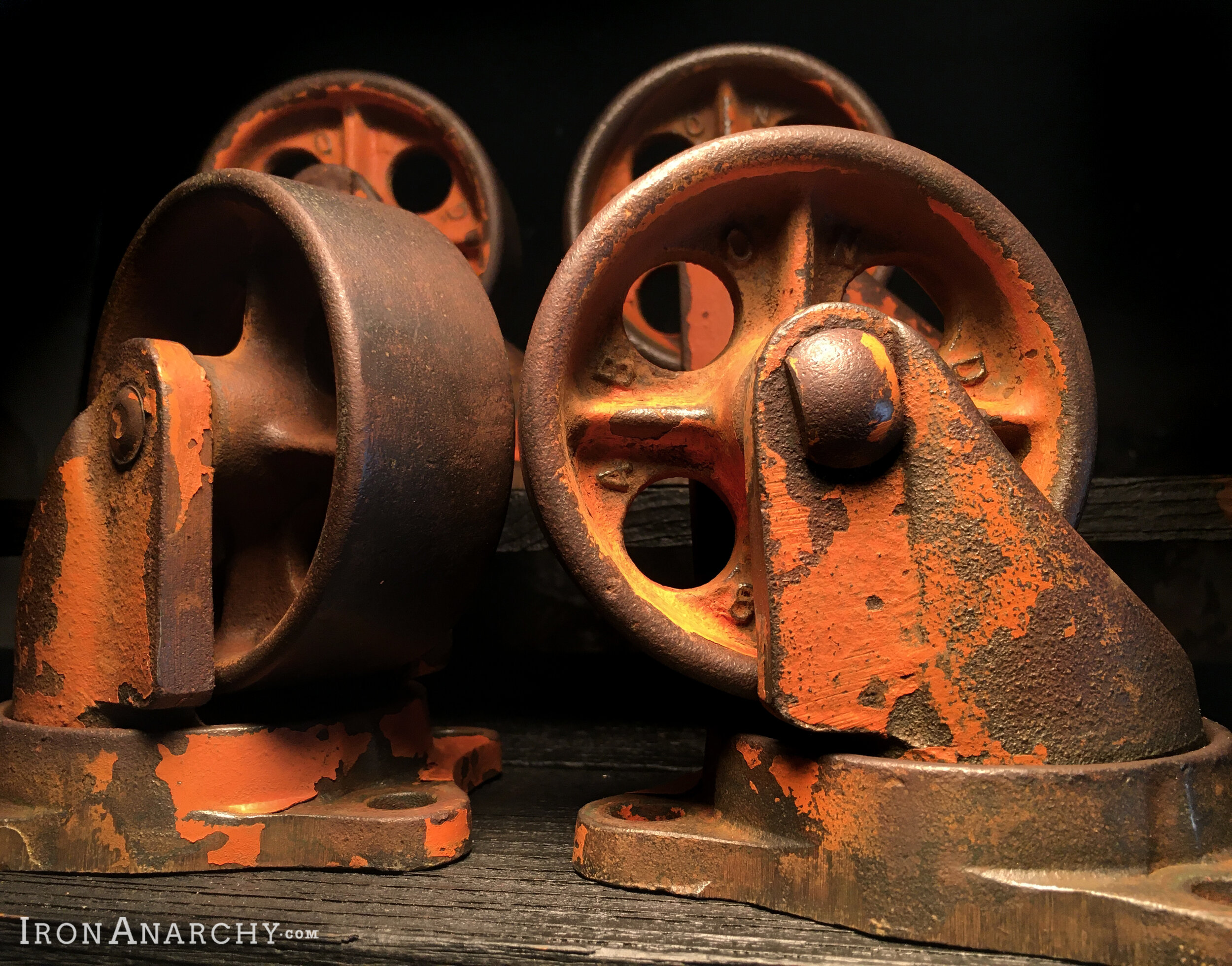 Vintage Industrial Kitchen Island Casters