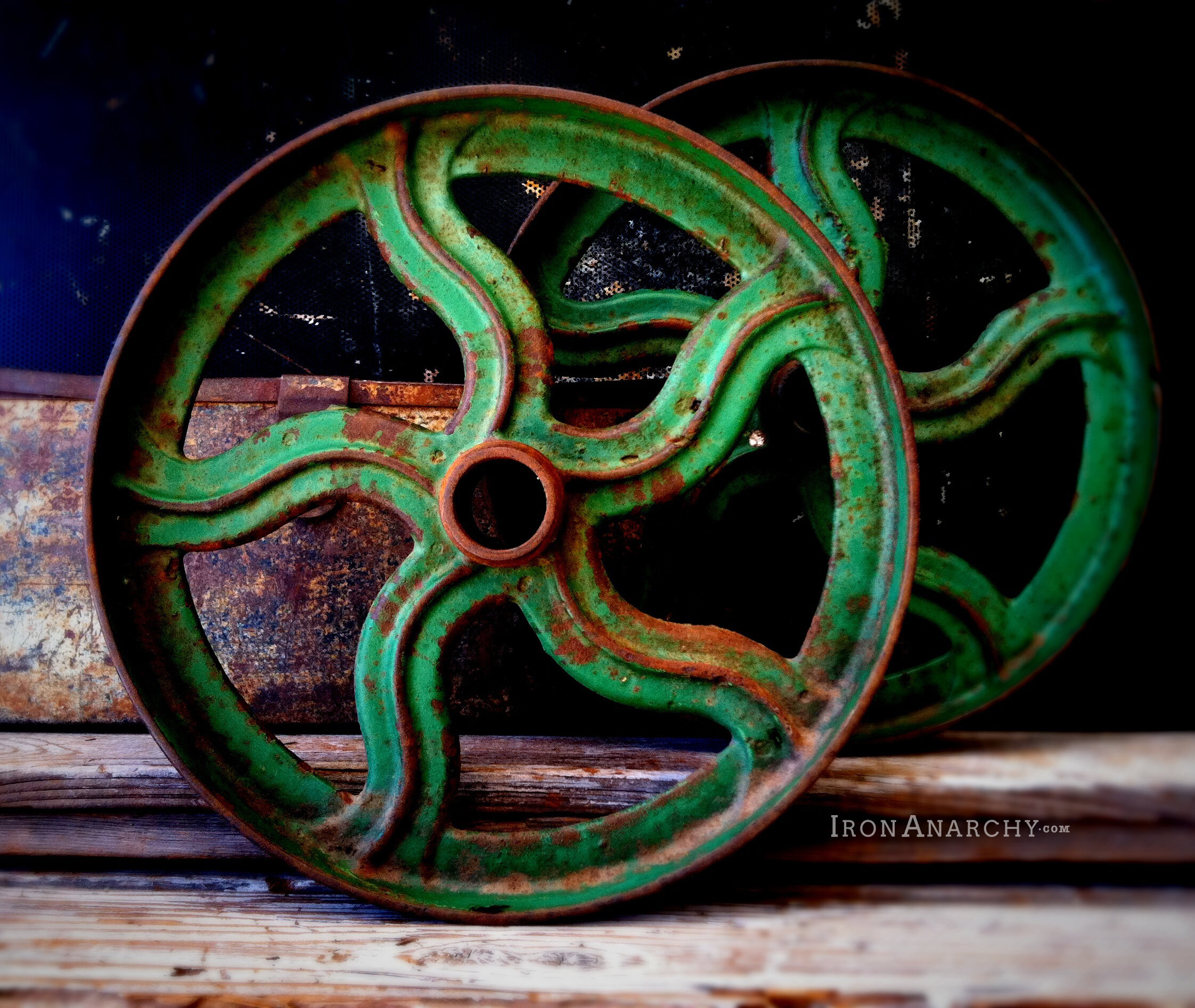 antique industrial cart wheels, vintage industrial cart wheels,