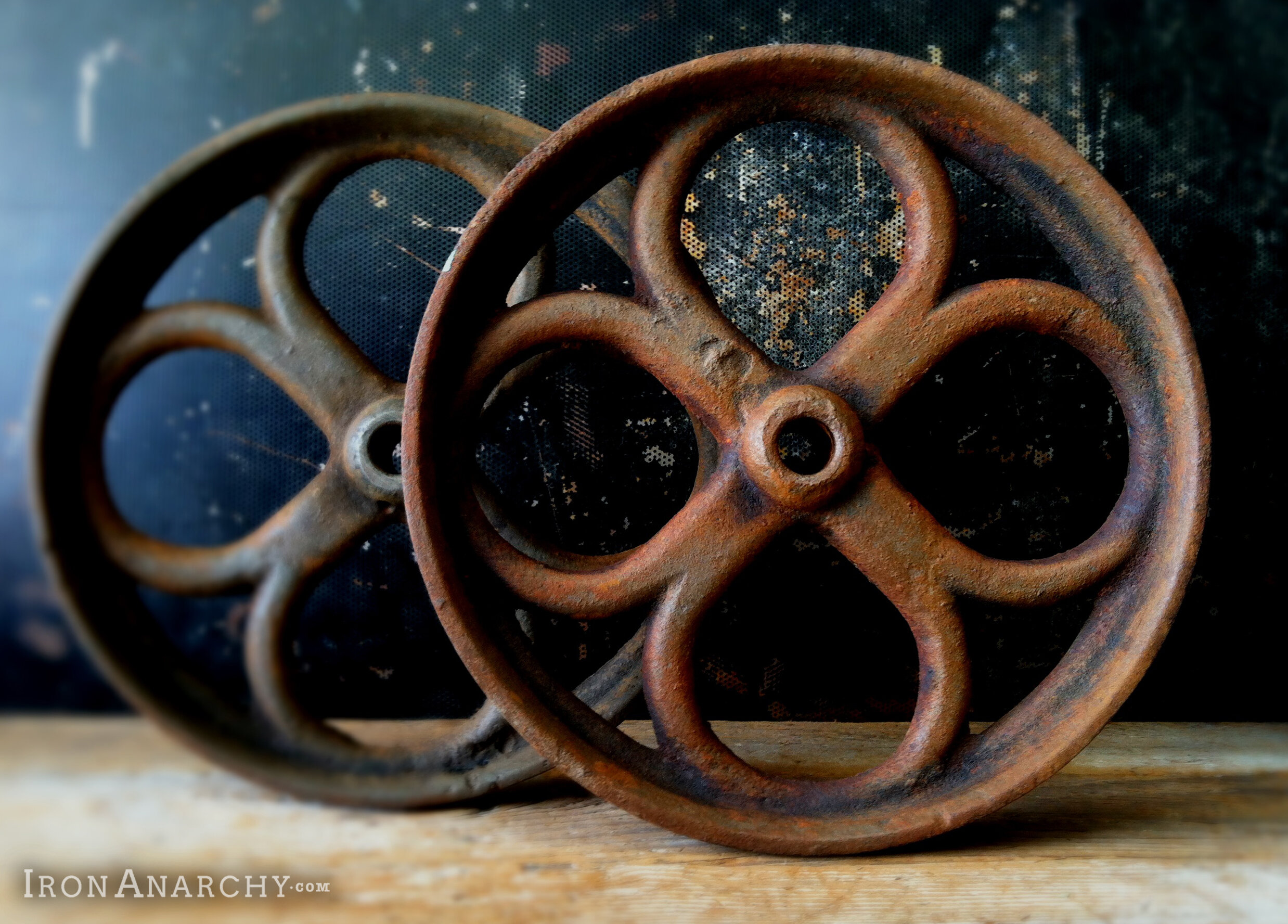 antique industrial cart wheels, vintage industrial cart wheels,