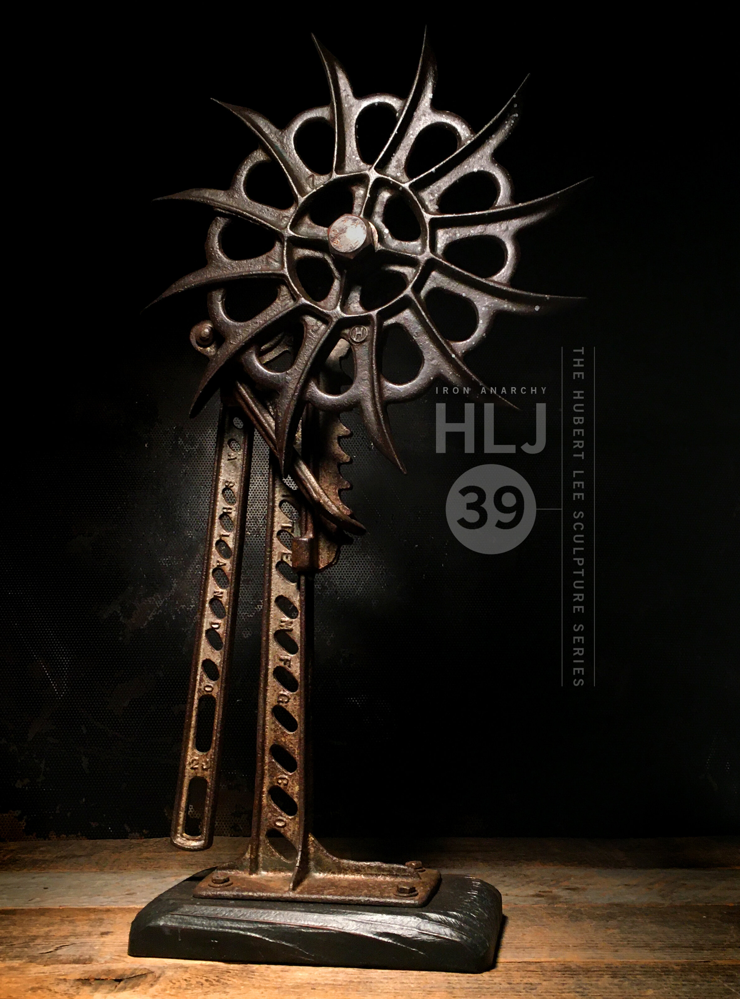 Industrial Gear Sculpture Decor