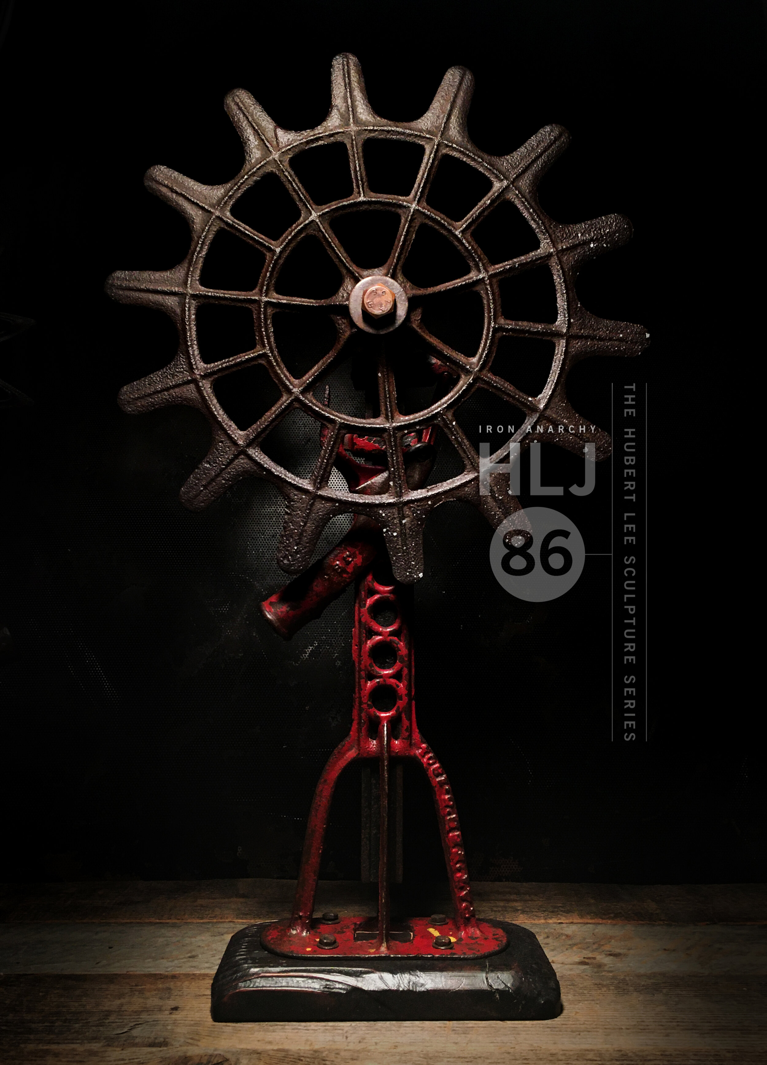 Industrial Gear Sculpture Decor