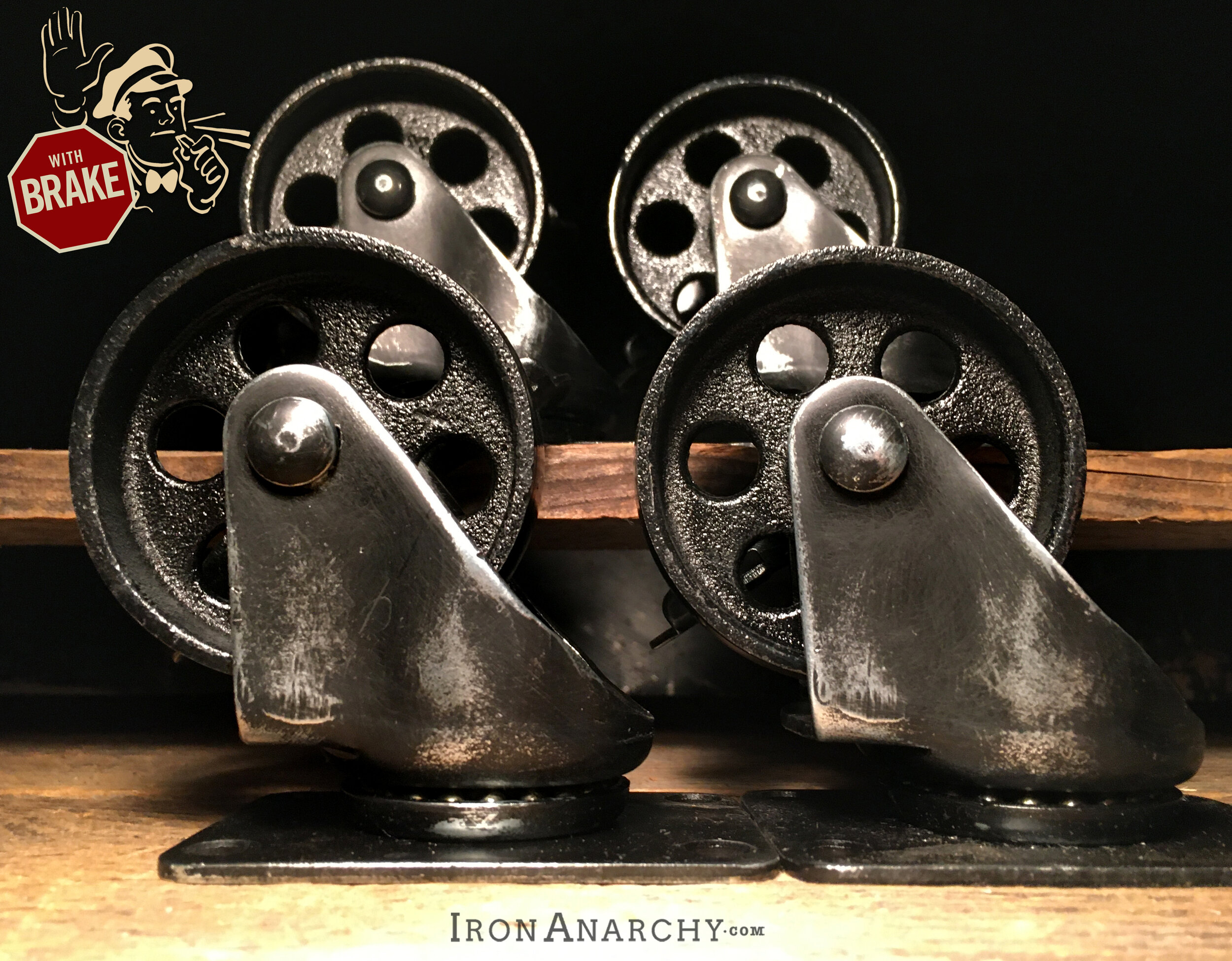 Black Casters With Locks