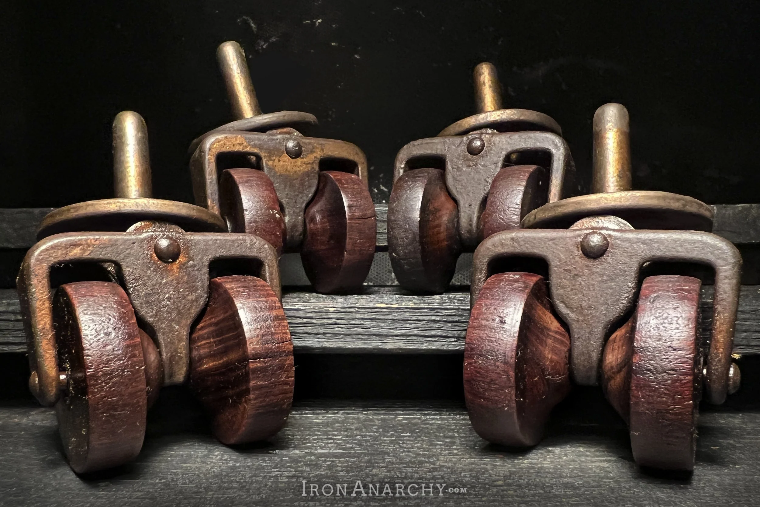 antique furniture casters, vintage furniture casters — Iron Anarchy