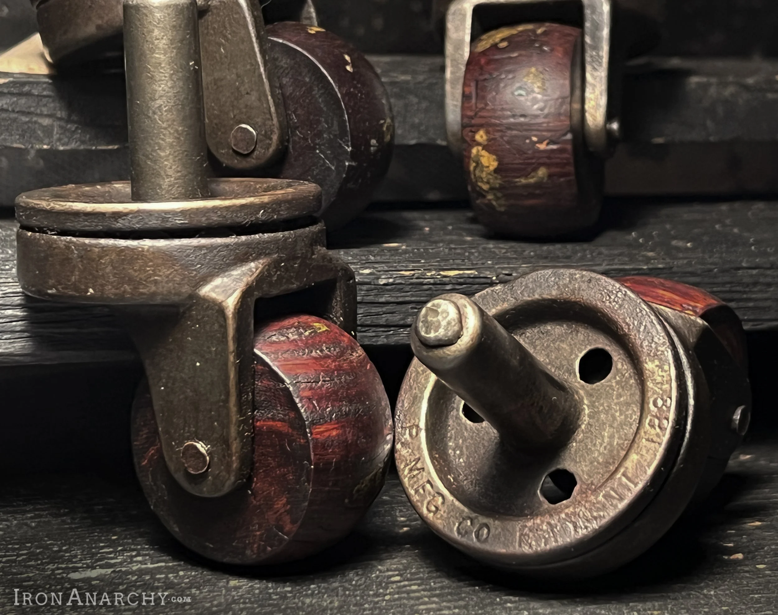 antique furniture casters, vintage furniture casters — Iron Anarchy