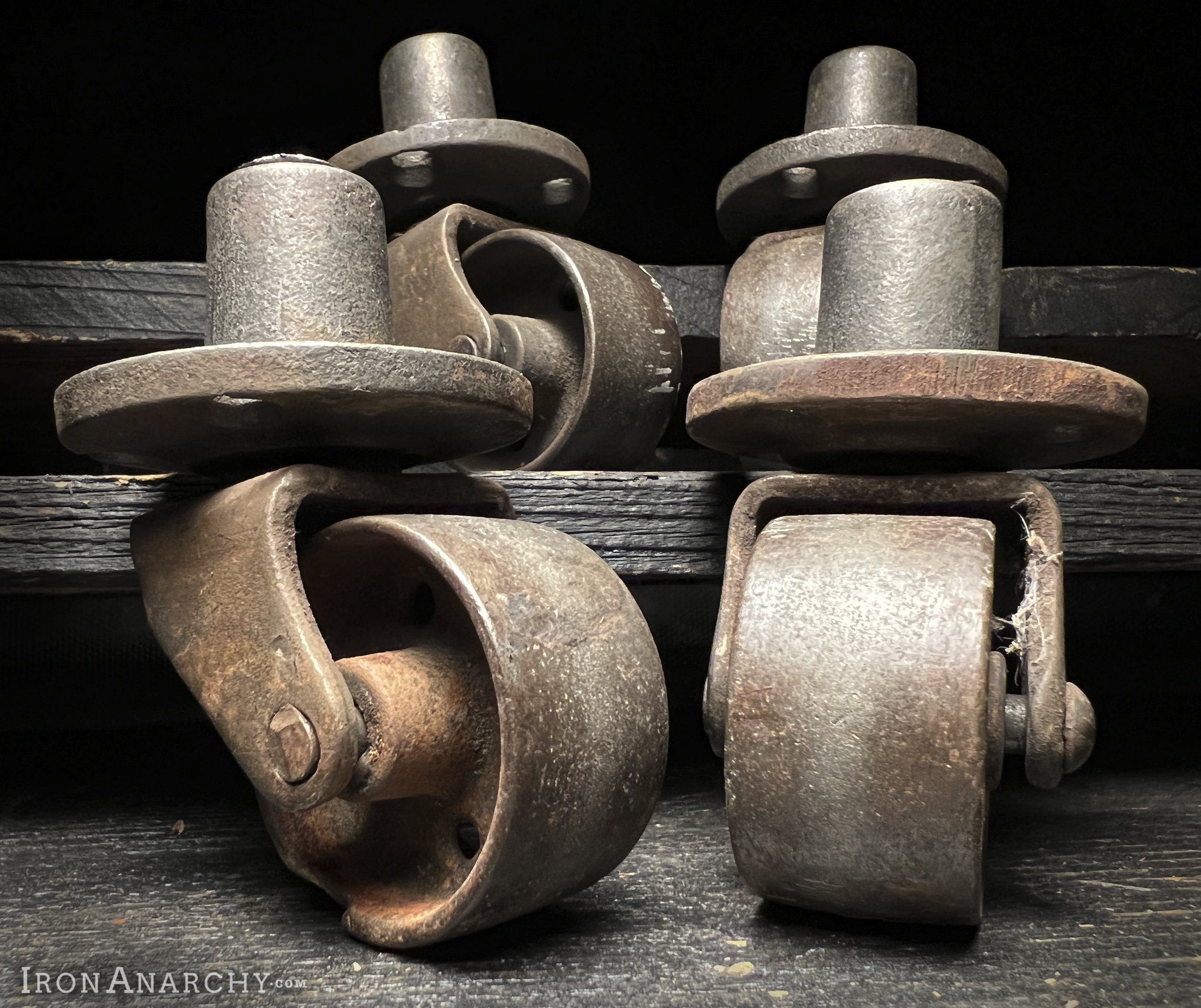 Antique Industrial Furniture Casters, Vintage Industrial Furniture Casters