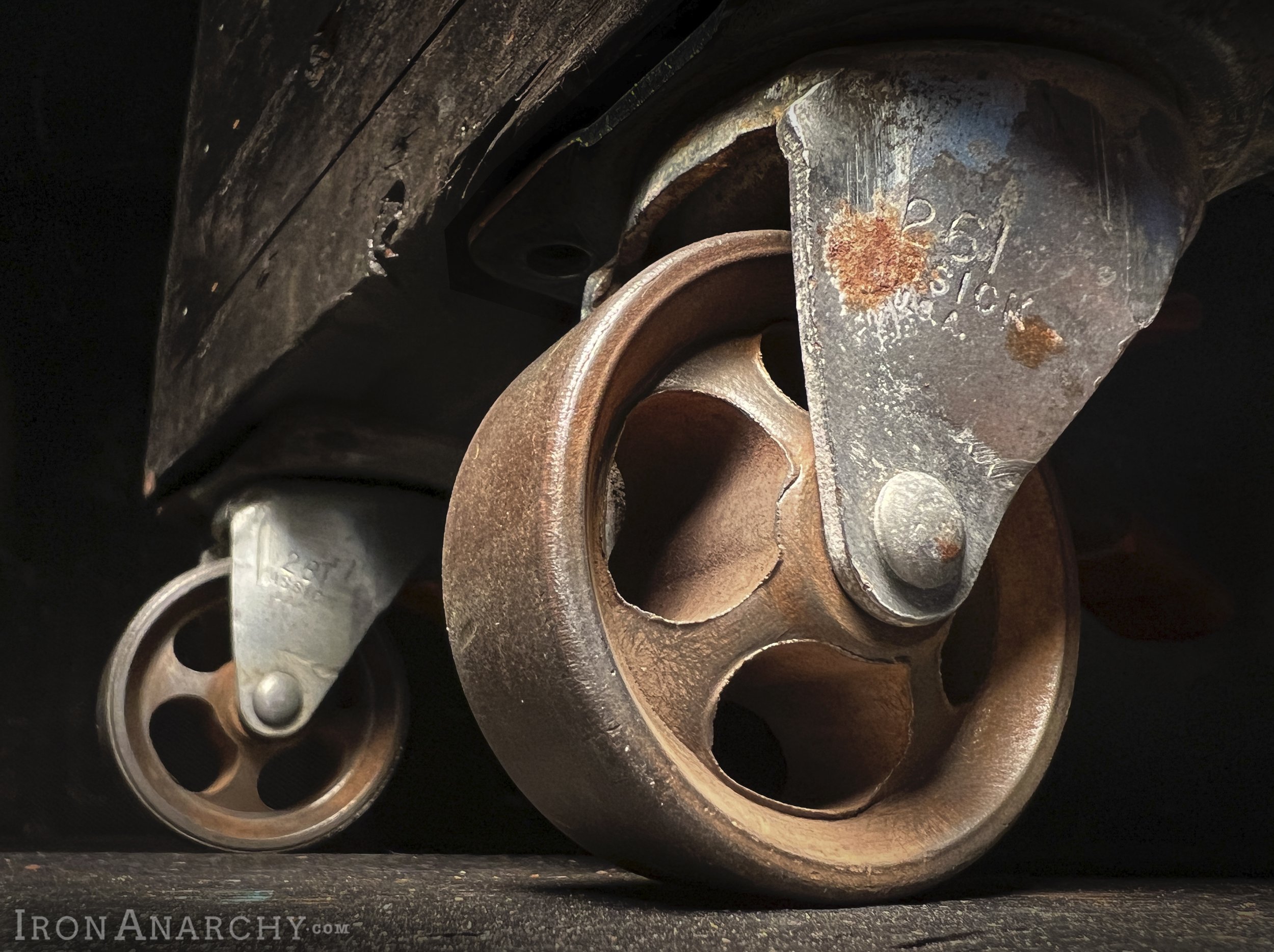 Antique Industrial Casters, Vintage Industrial Caster Wheels