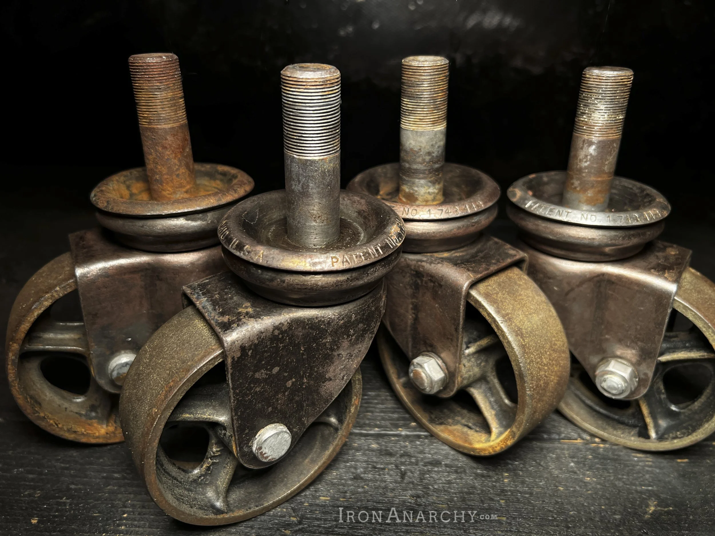 Antique Industrial Casters, Vintage Industrial Caster Wheels — Iron Anarchy