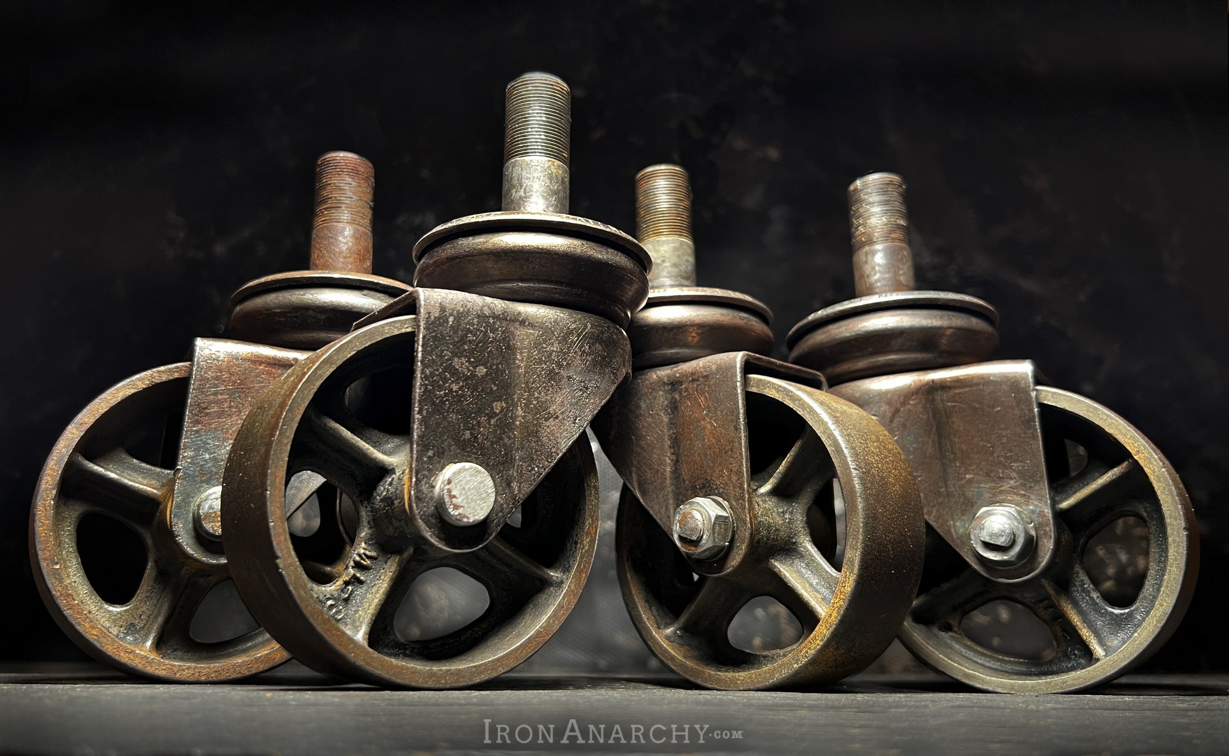 Antique Industrial Casters, Vintage Industrial Caster Wheels