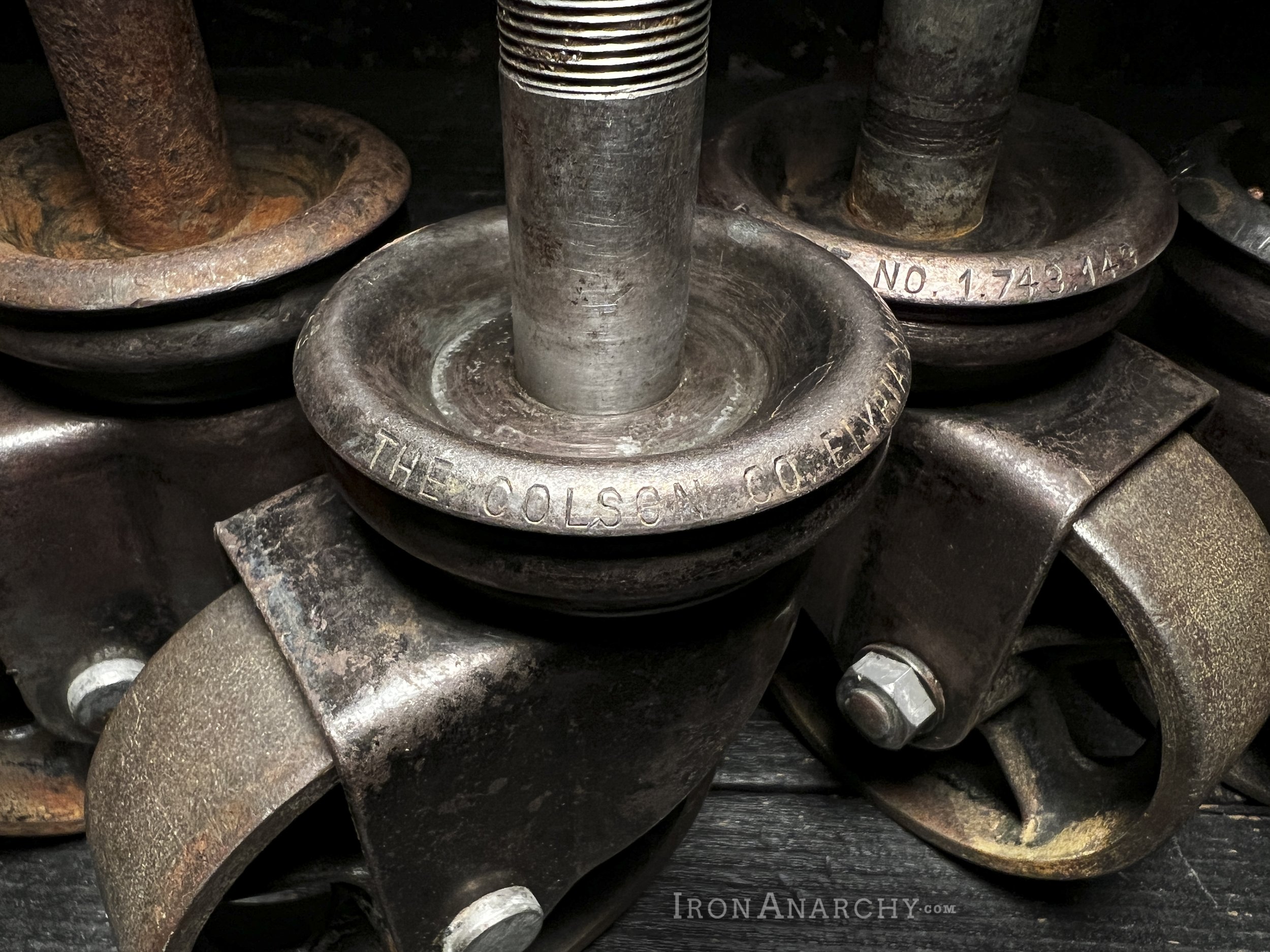 Antique Industrial Casters, Vintage Industrial Caster Wheels