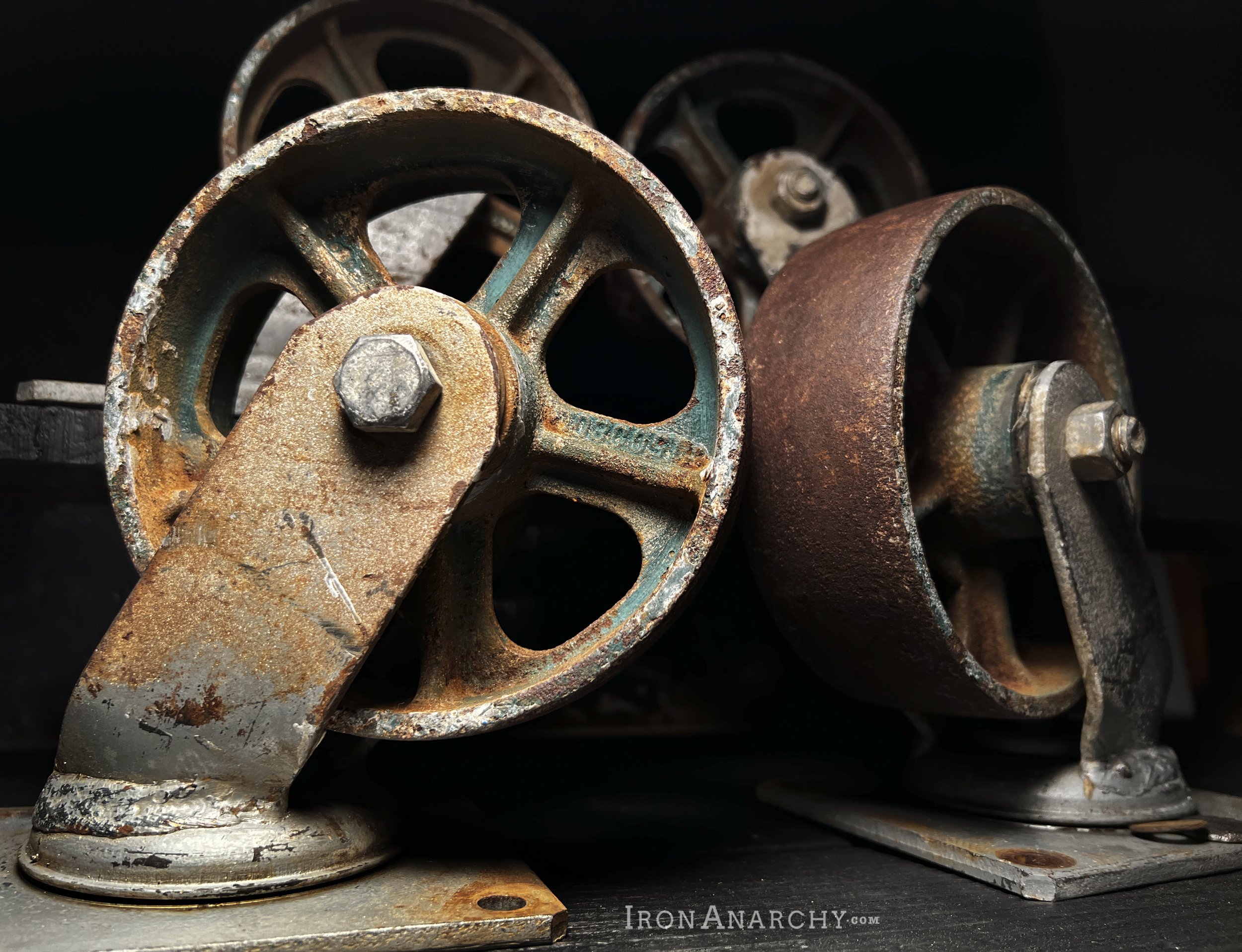 Antique Industrial Casters, Vintage Industrial Caster Wheels