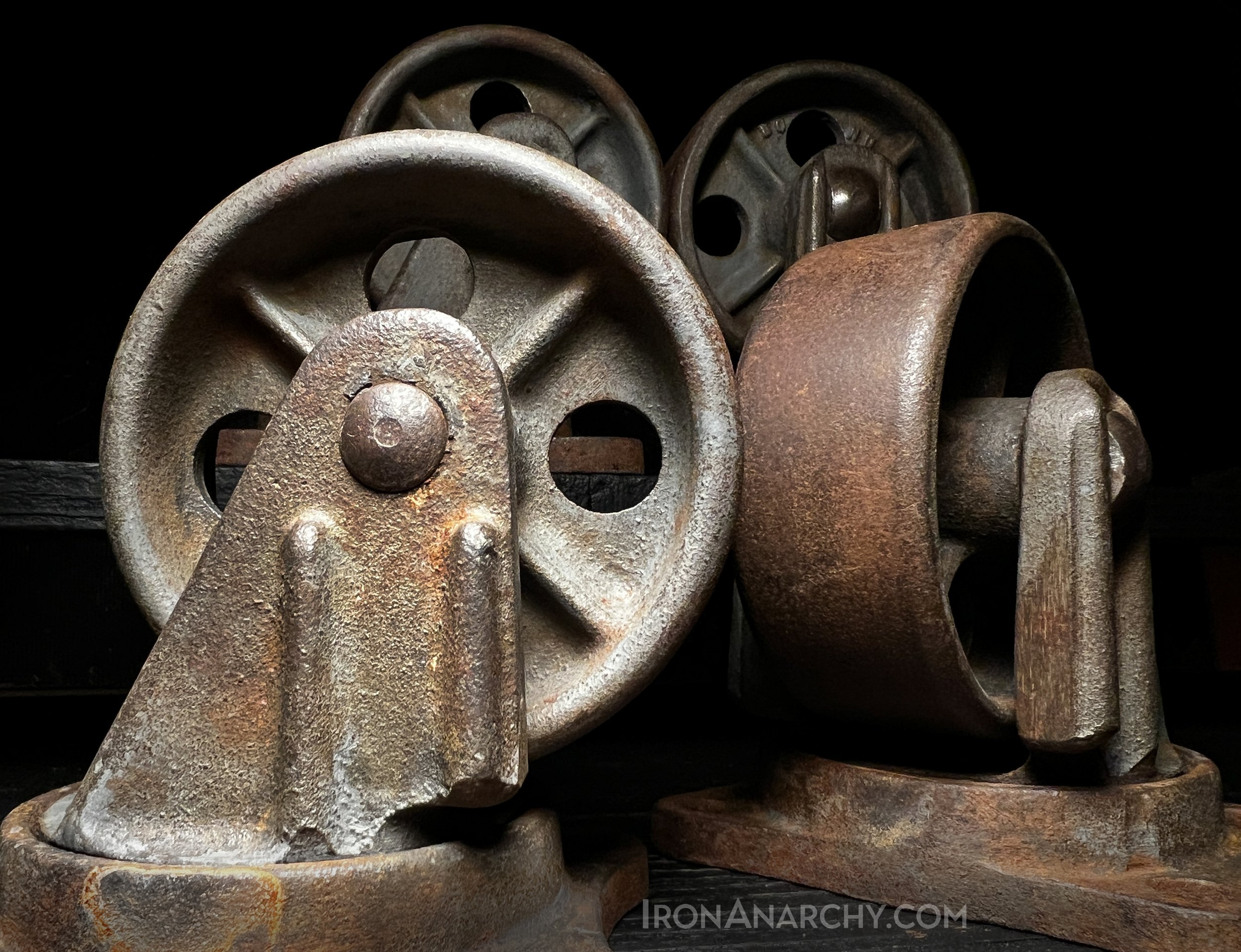 Antique Industrial Casters, Vintage Industrial Caster Wheels