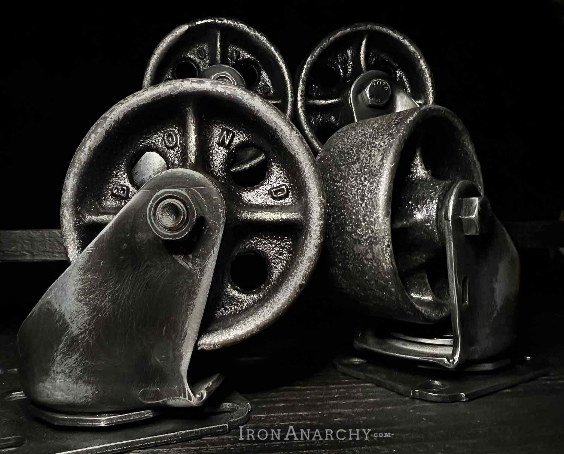 Industrial Kitchen Island Casters, Vintage Industrial Caster Wheels