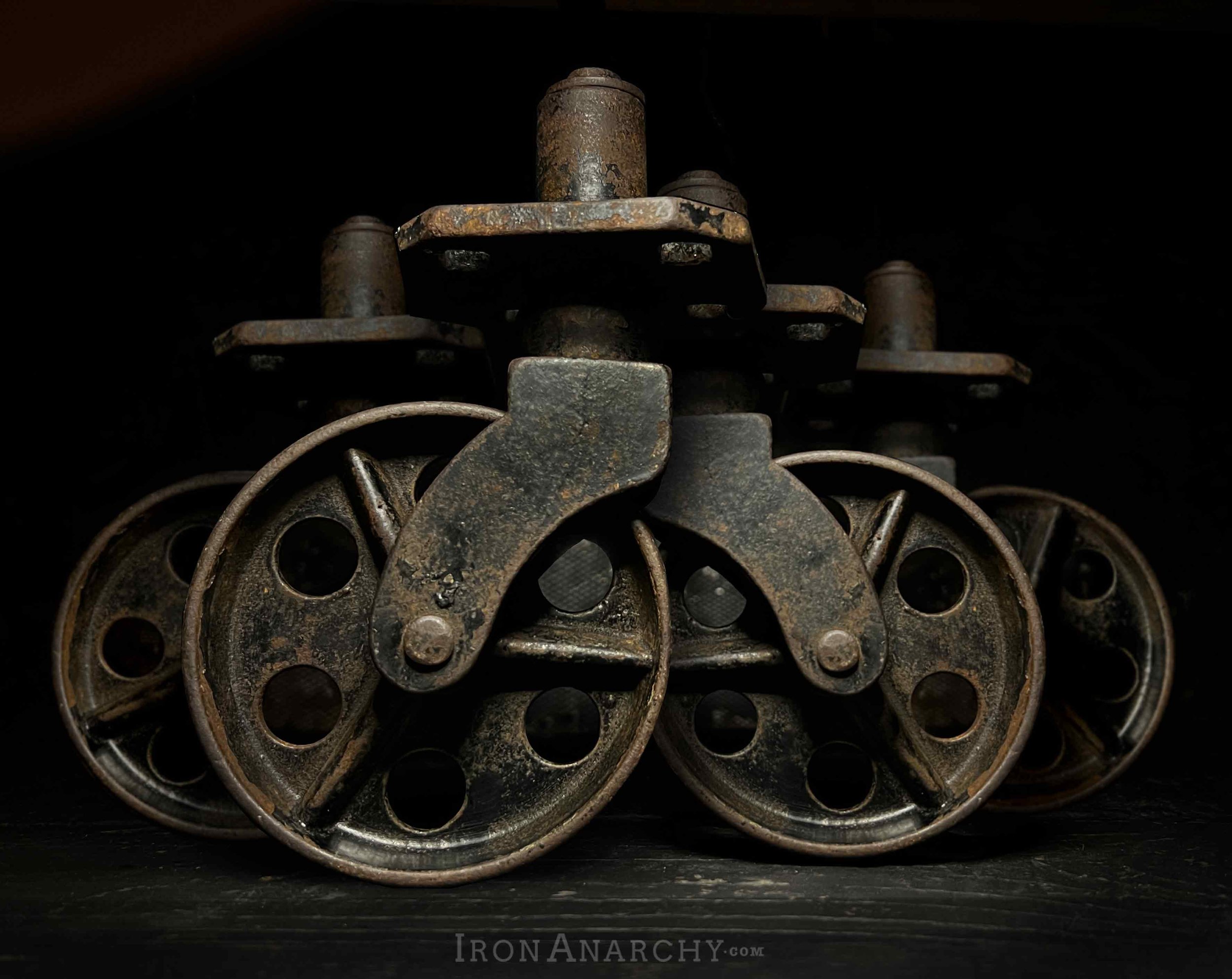 Antique Industrial Factory Cart Casters, Vintage Industrial Caster Wheels