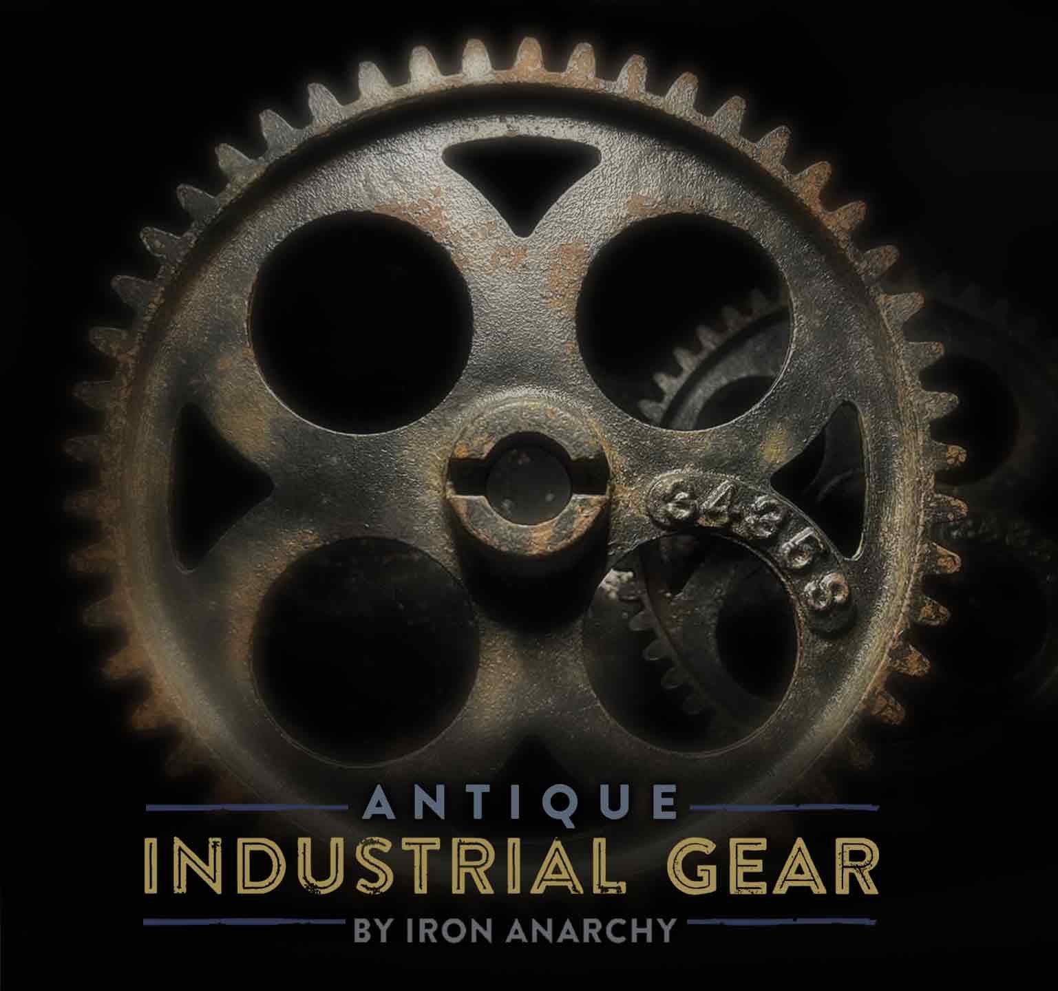 Antique Industrial Gears, Vintage Cast Iron Gear