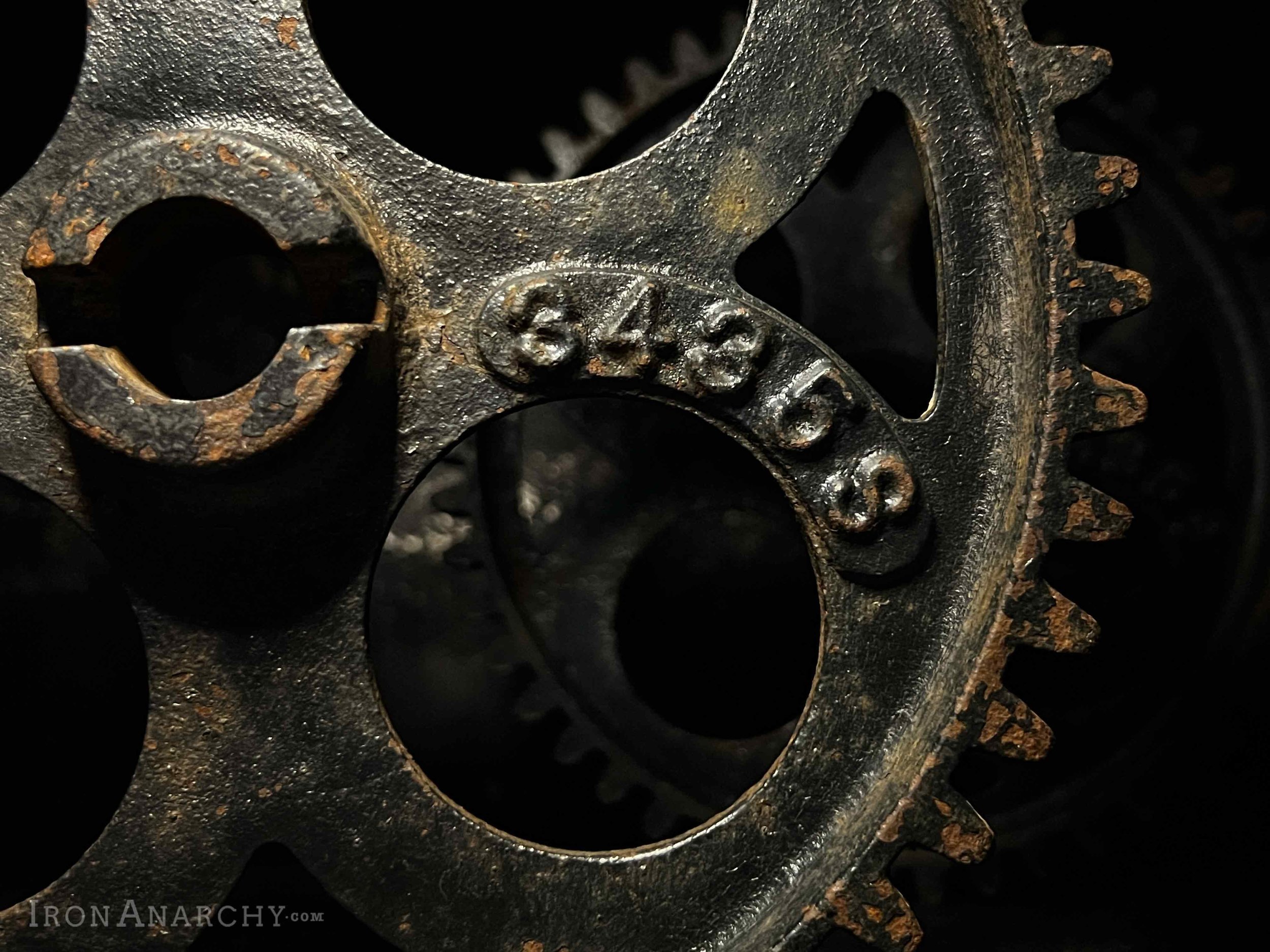 Antique Industrial Gears, Vintage Cast Iron Gear