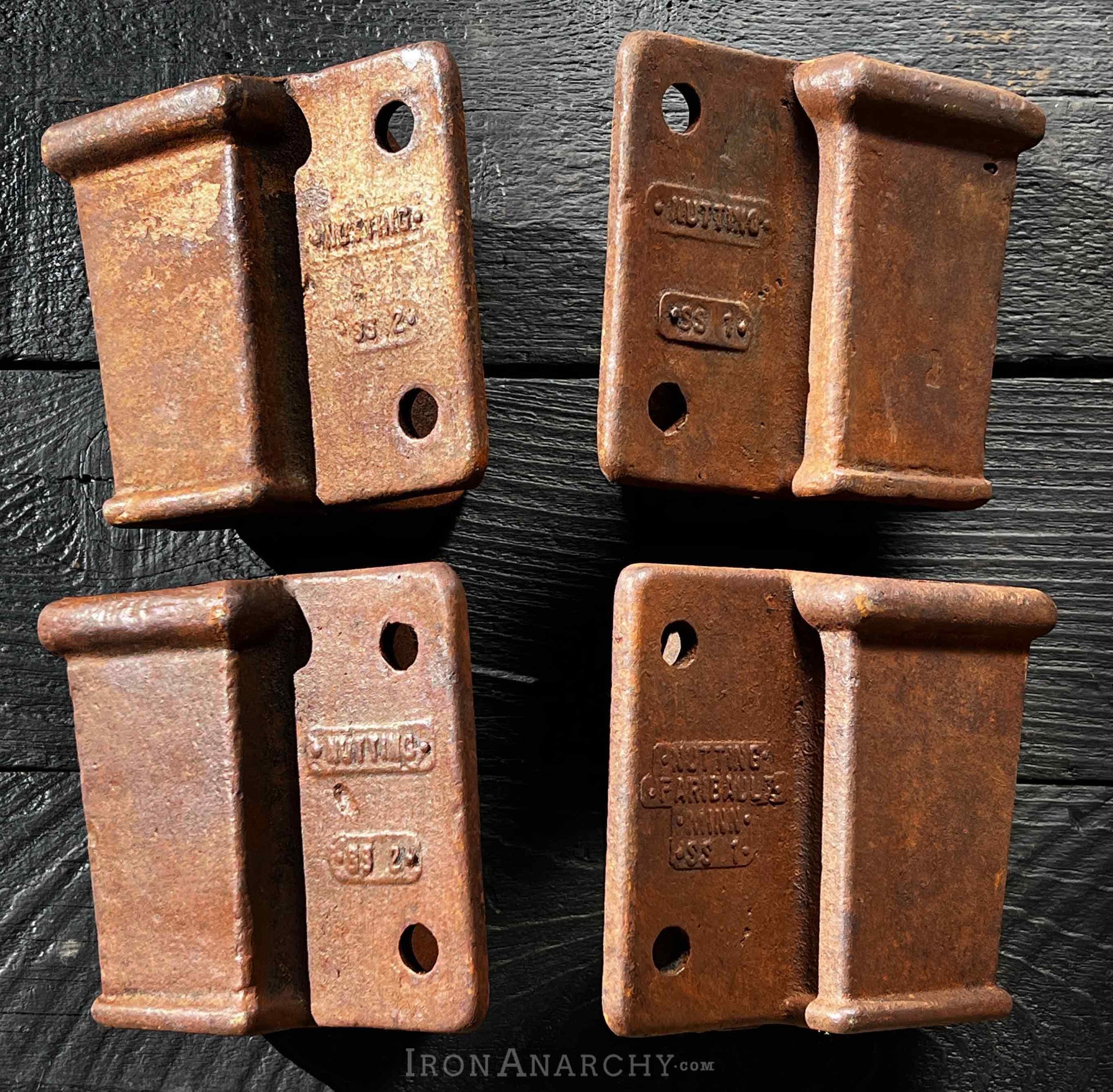 Corner Stake Brackets For Nutting Antique Factory Cart 