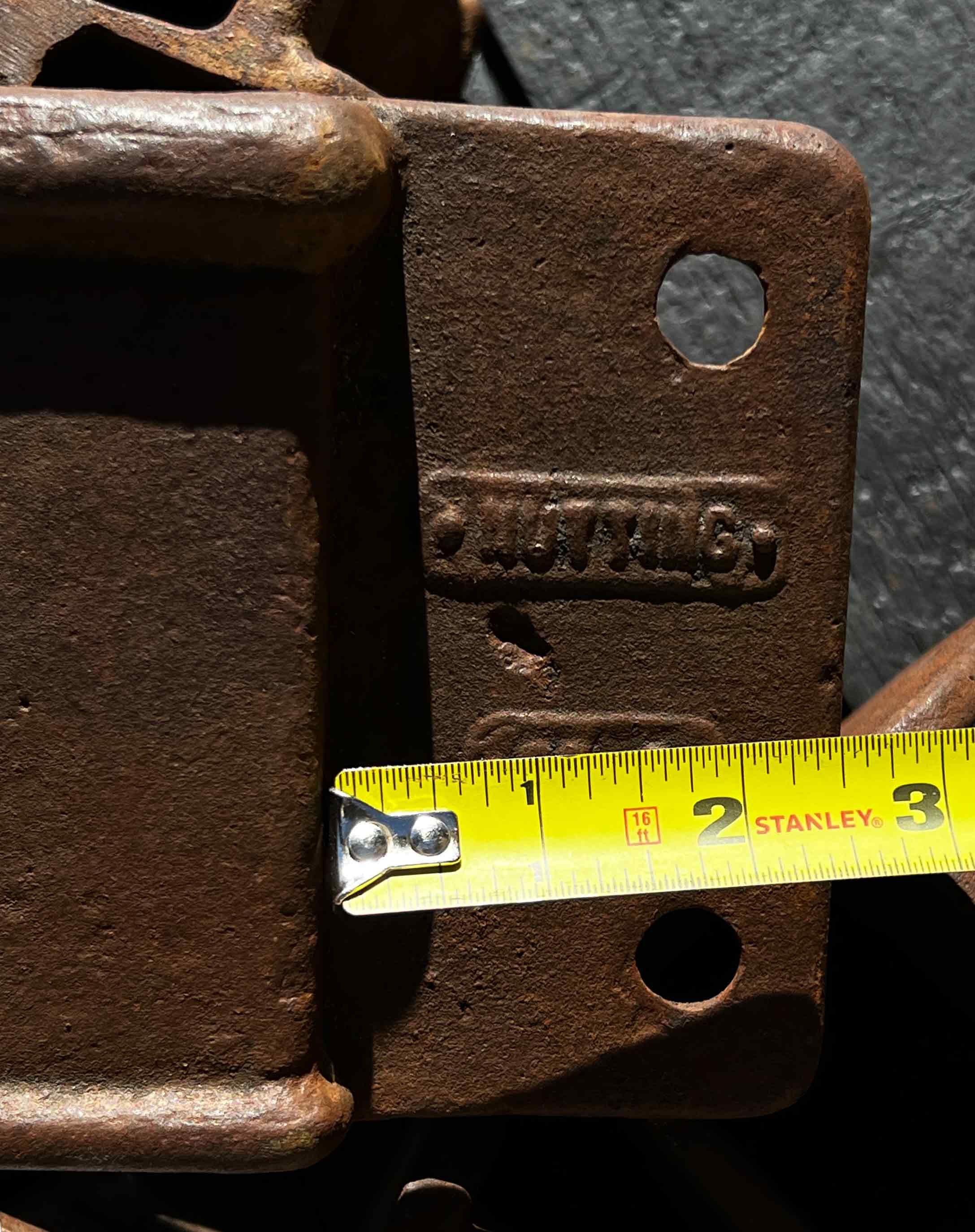Corner Stake Brackets For Nutting Antique Factory Cart 