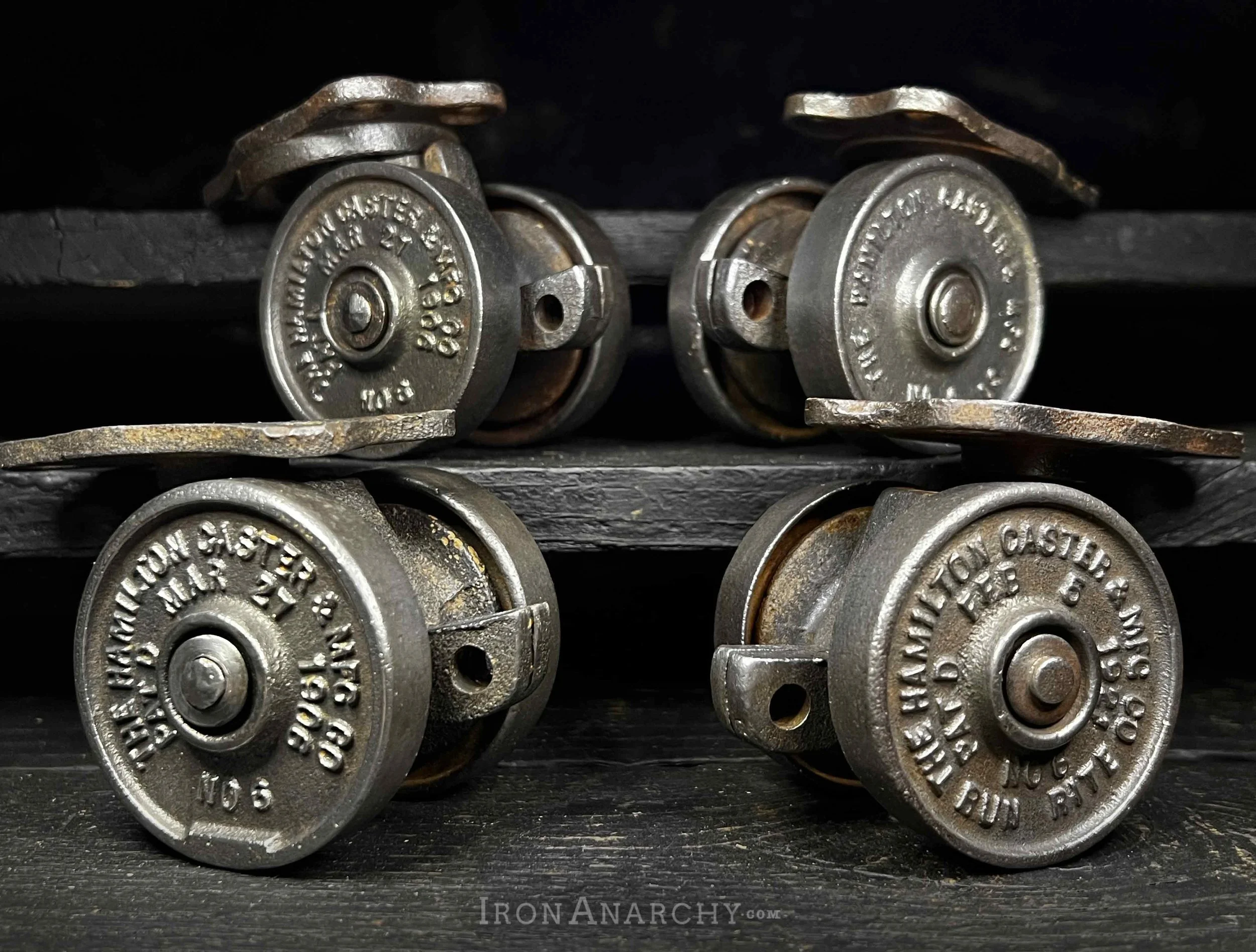 Shop antique and vintage industrial casters and wheels for furniture