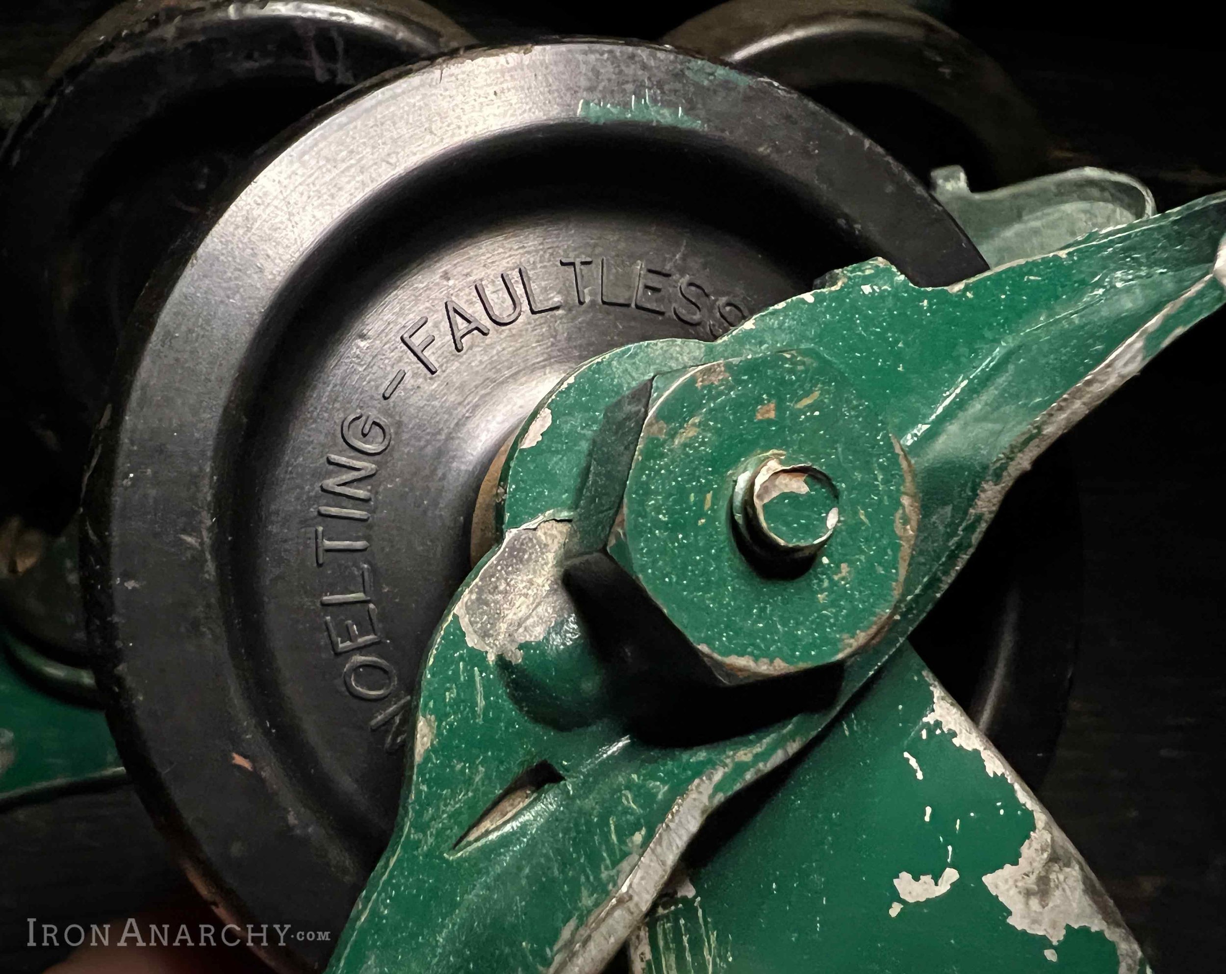 Vintage Industrial Casters With Brakes